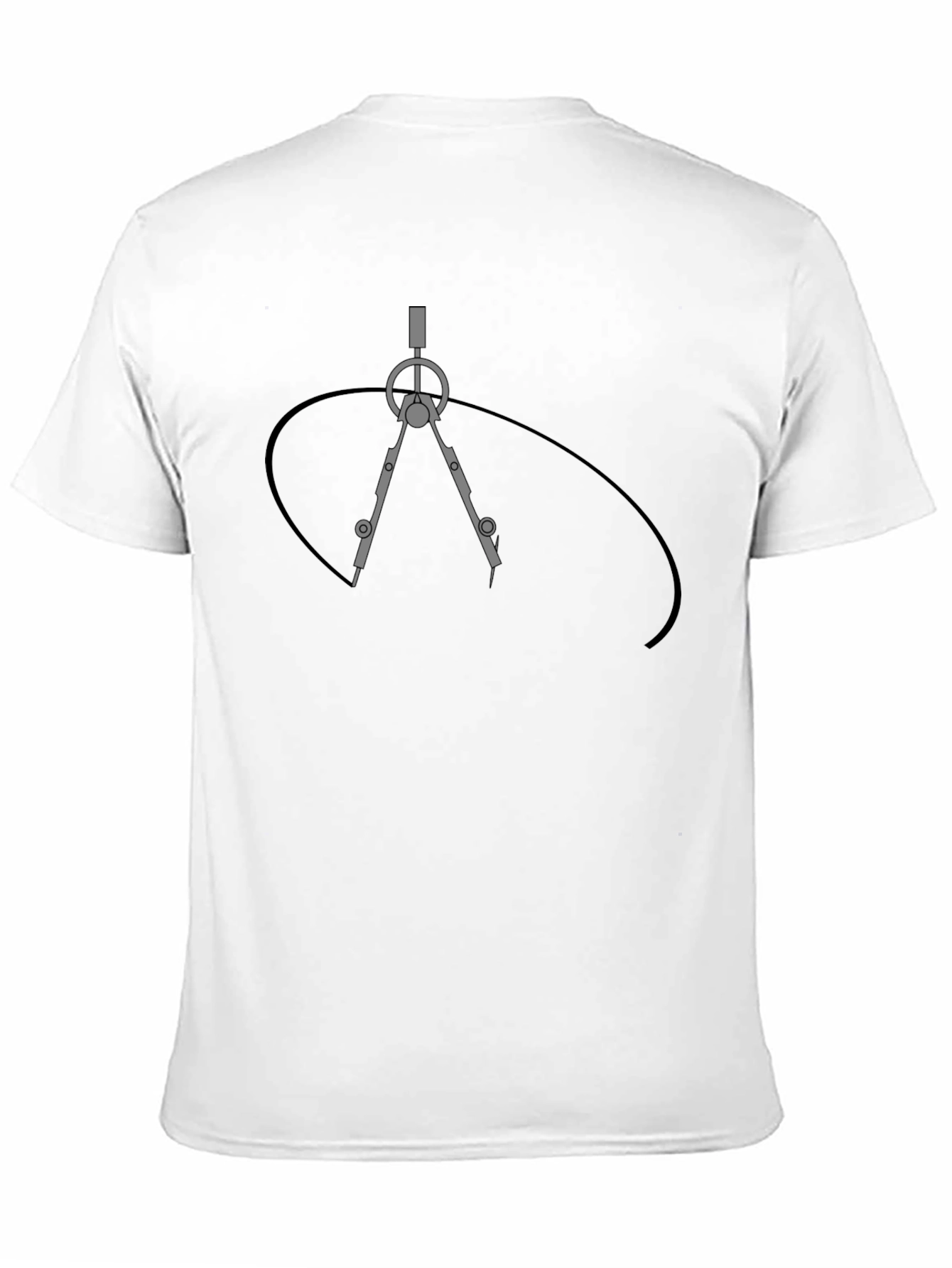Geometric Compass Graphic T-Shirt - Architect Design Tee