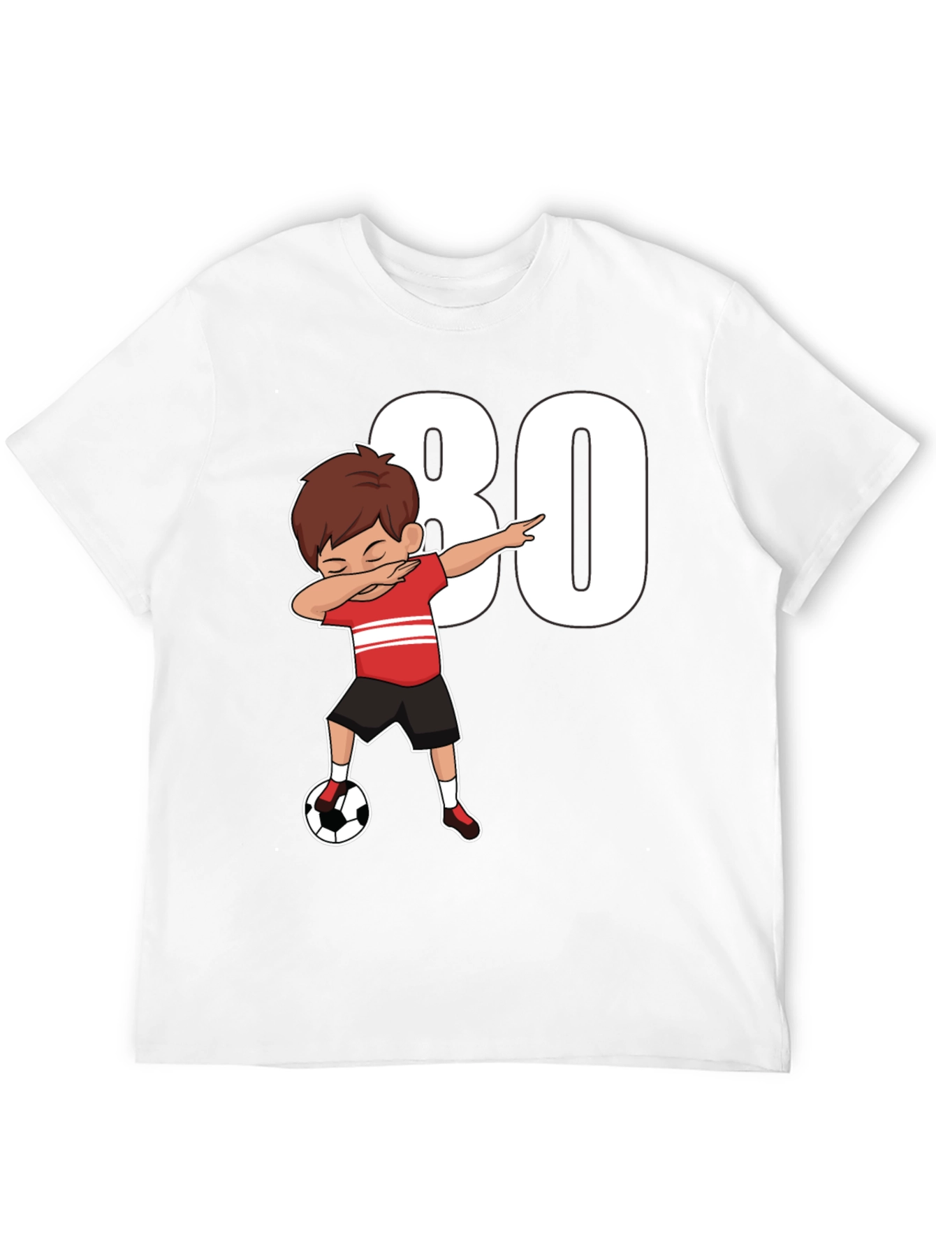 80th Birthday Soccer Dab T-Shirt