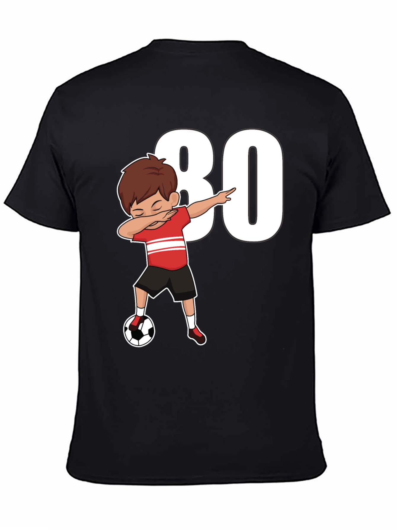 80th Birthday Soccer Dab T-Shirt