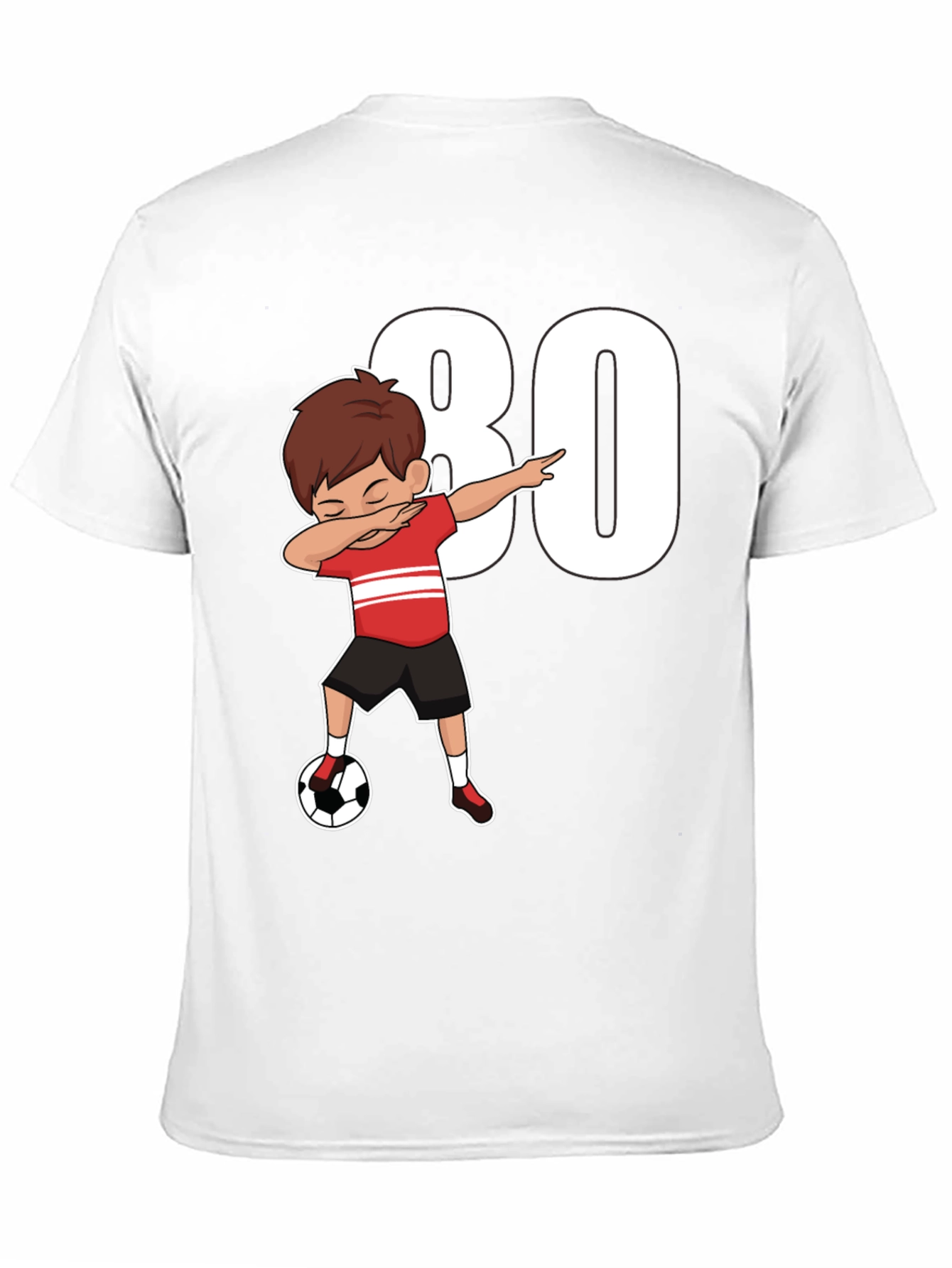 80th Birthday Soccer Dab T-Shirt