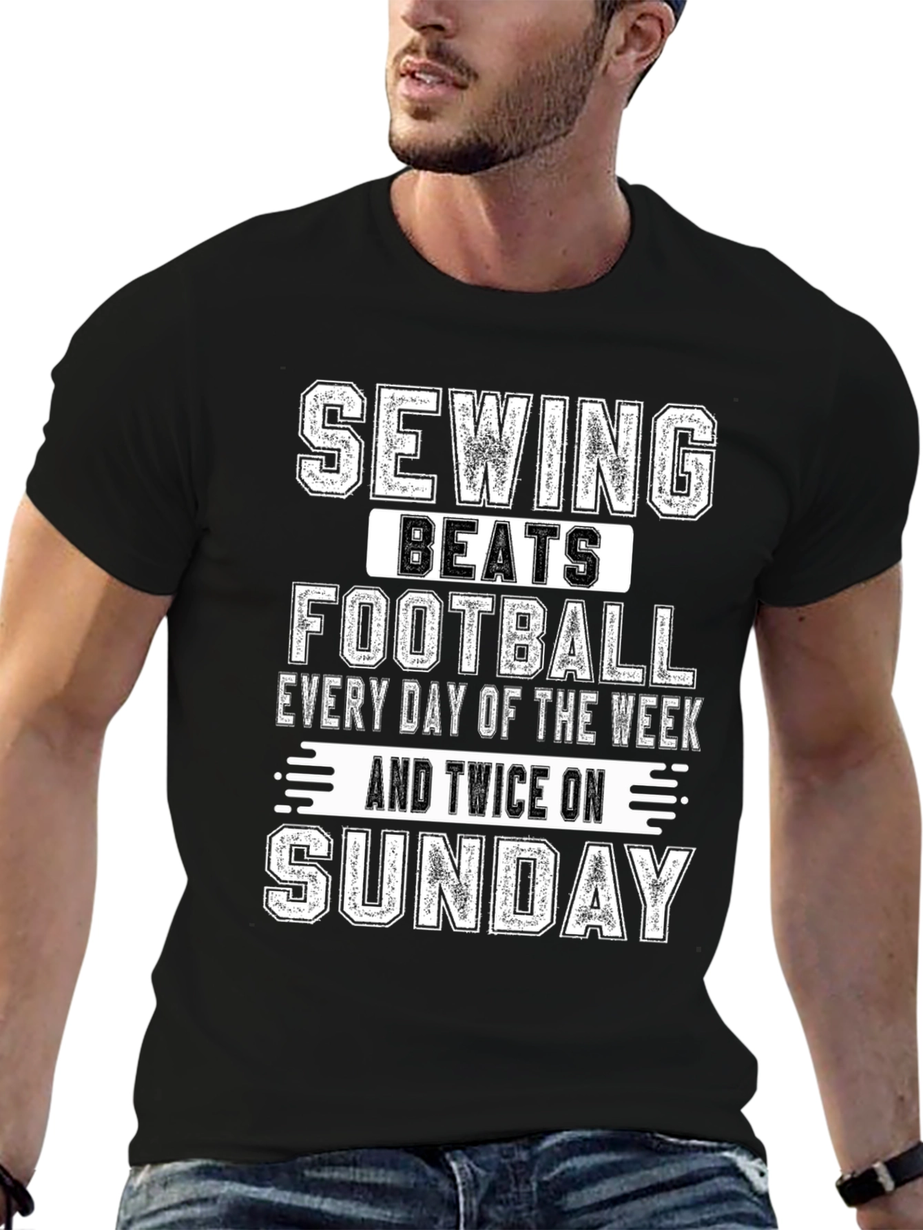 Sewing Beats Football T-Shirt - Sunday Special!