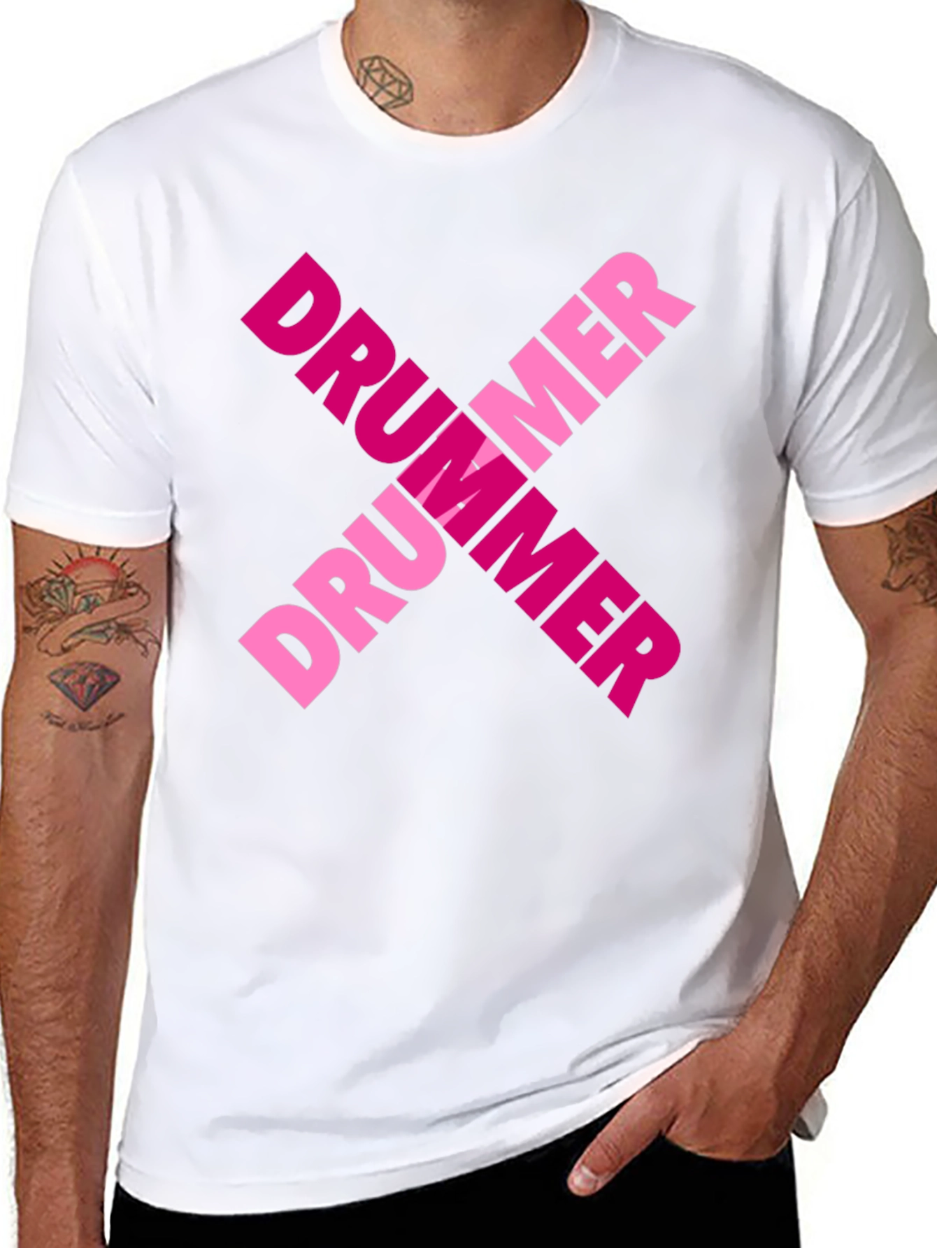 Drummer X T-Shirt - Music Lover Tee