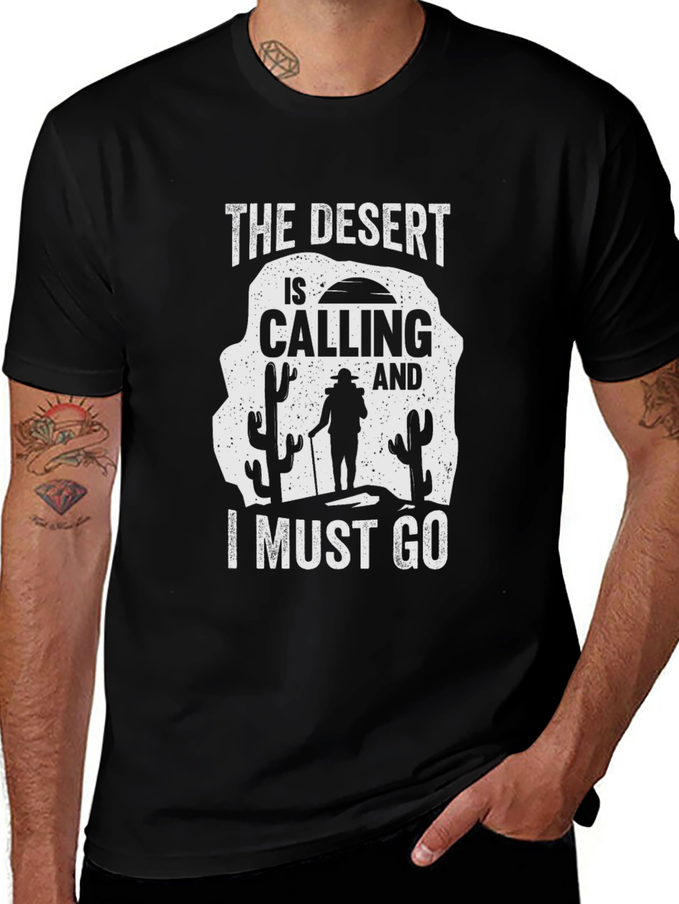 Desert Calling Black T-Shirt