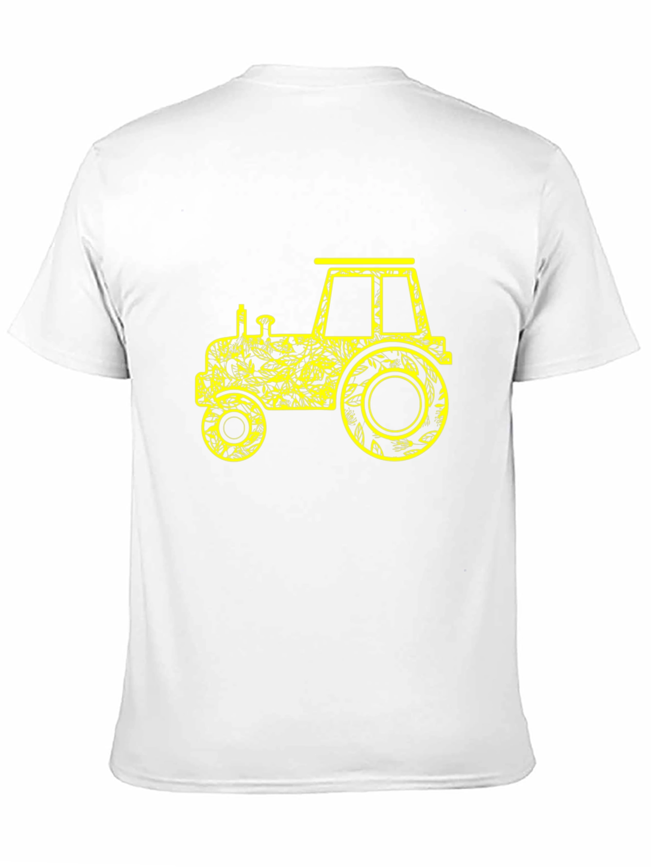 Tractor Graphic Tee - Novelty Black T-Shirt