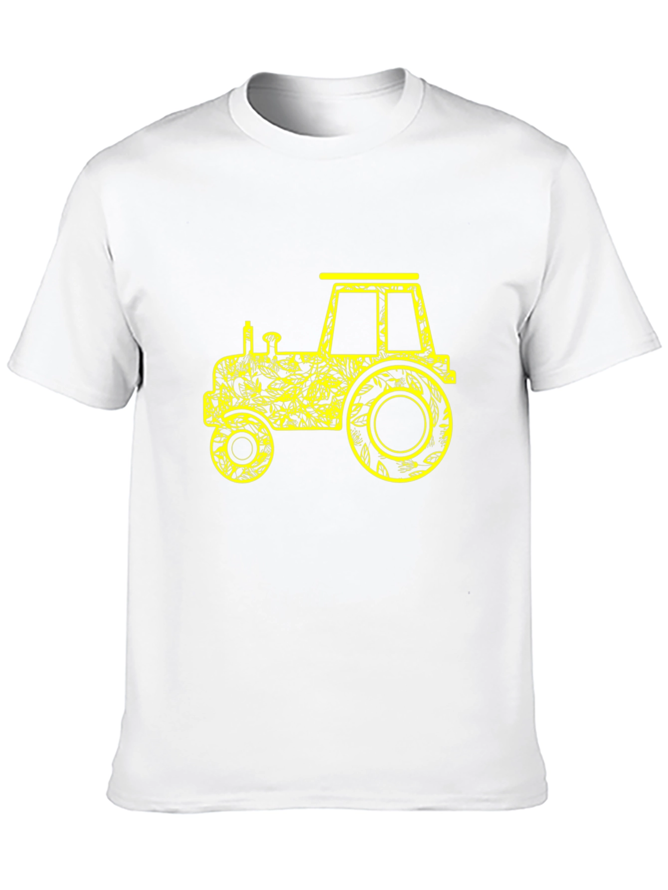 Tractor Graphic Tee - Novelty Black T-Shirt
