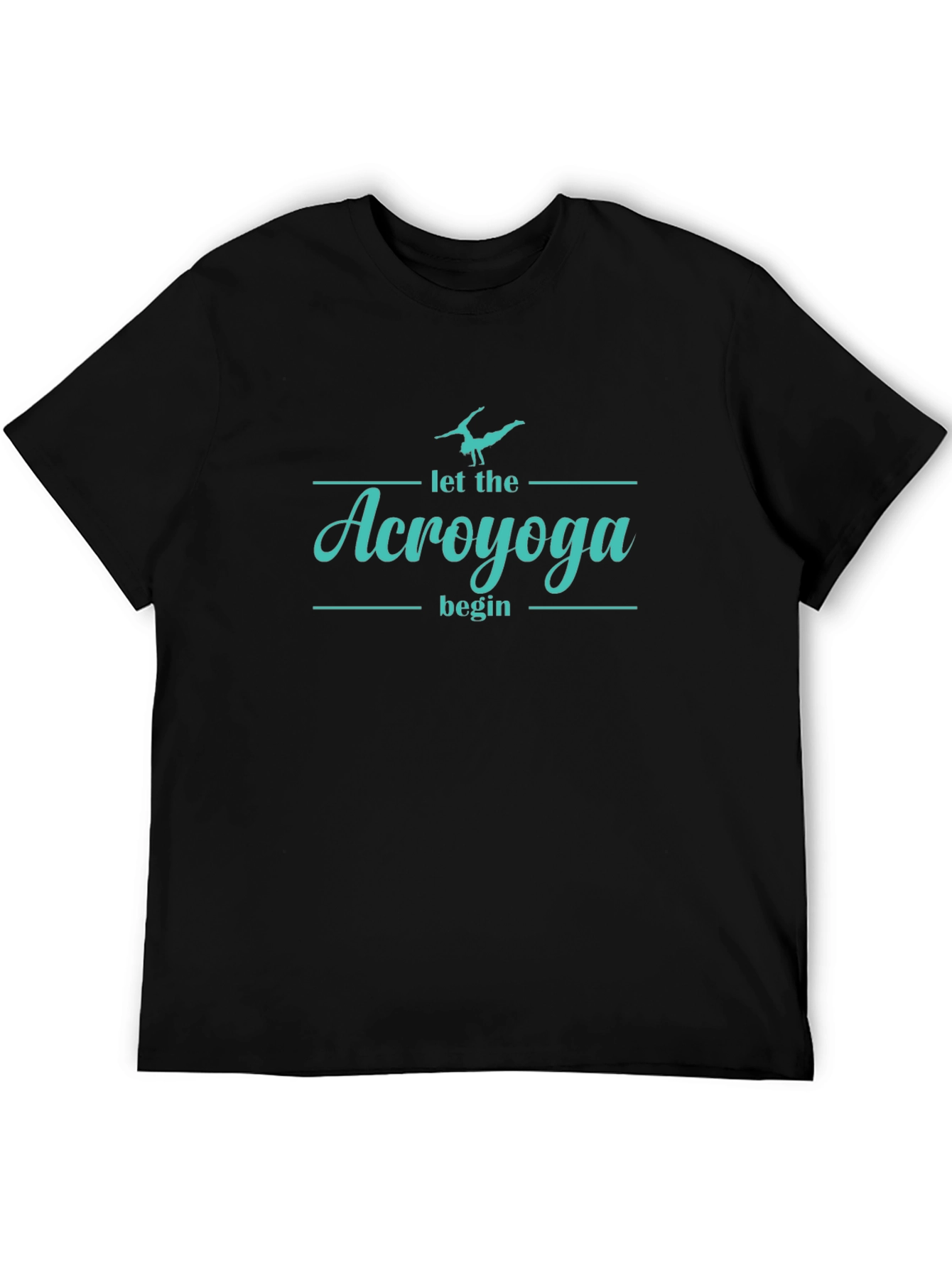 AcroYoga Begin T-Shirt - Yoga Black Cotton