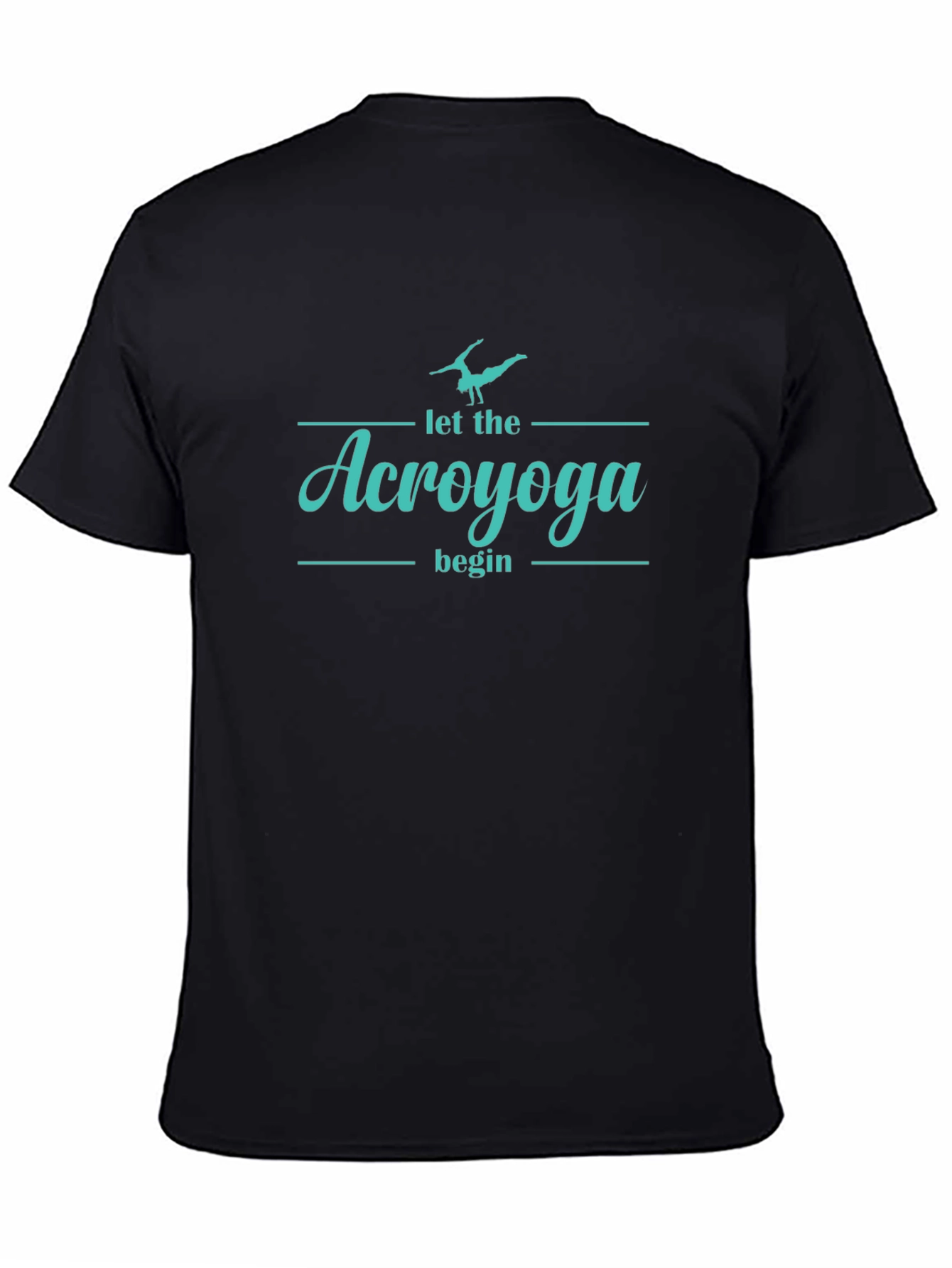 AcroYoga Begin T-Shirt - Yoga Black Cotton