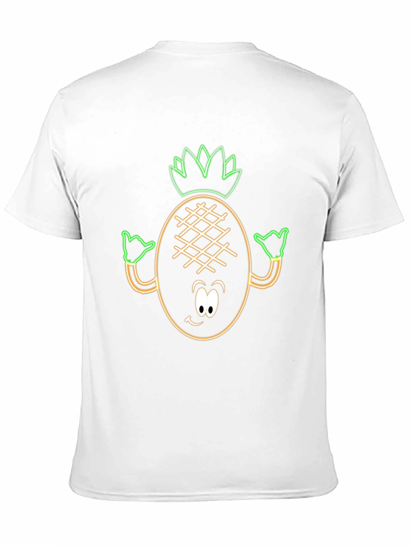 Neon Pineapple Graphic Tee - Aloha Vibes