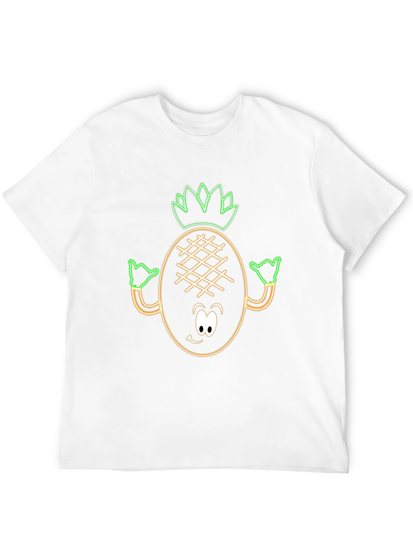 Neon Pineapple Graphic Tee - Aloha Vibes