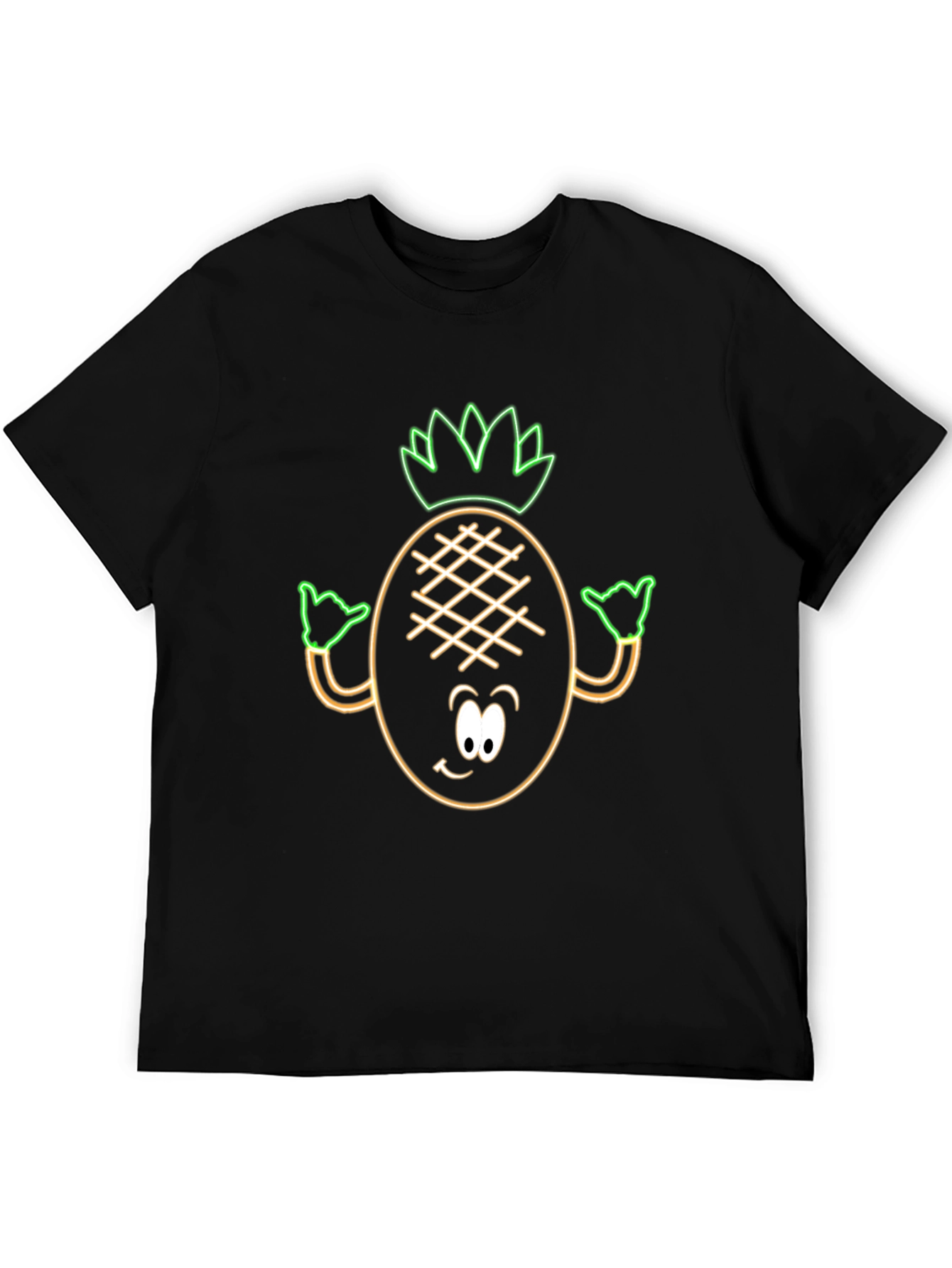 Neon Pineapple Graphic Tee - Aloha Vibes