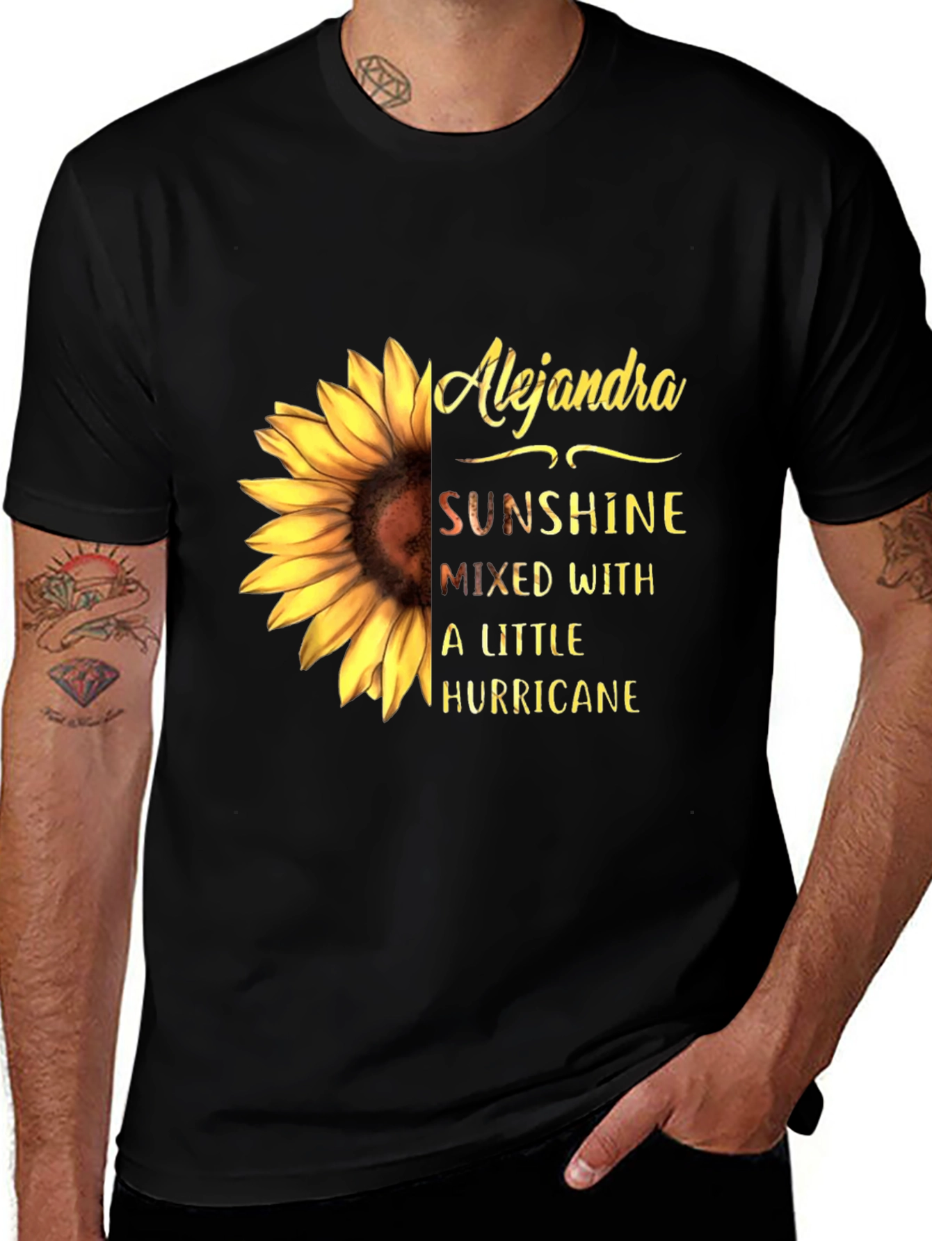 Alejandra Sunflower Tee - Sunshine & Hurricane Graphic T-Shirt