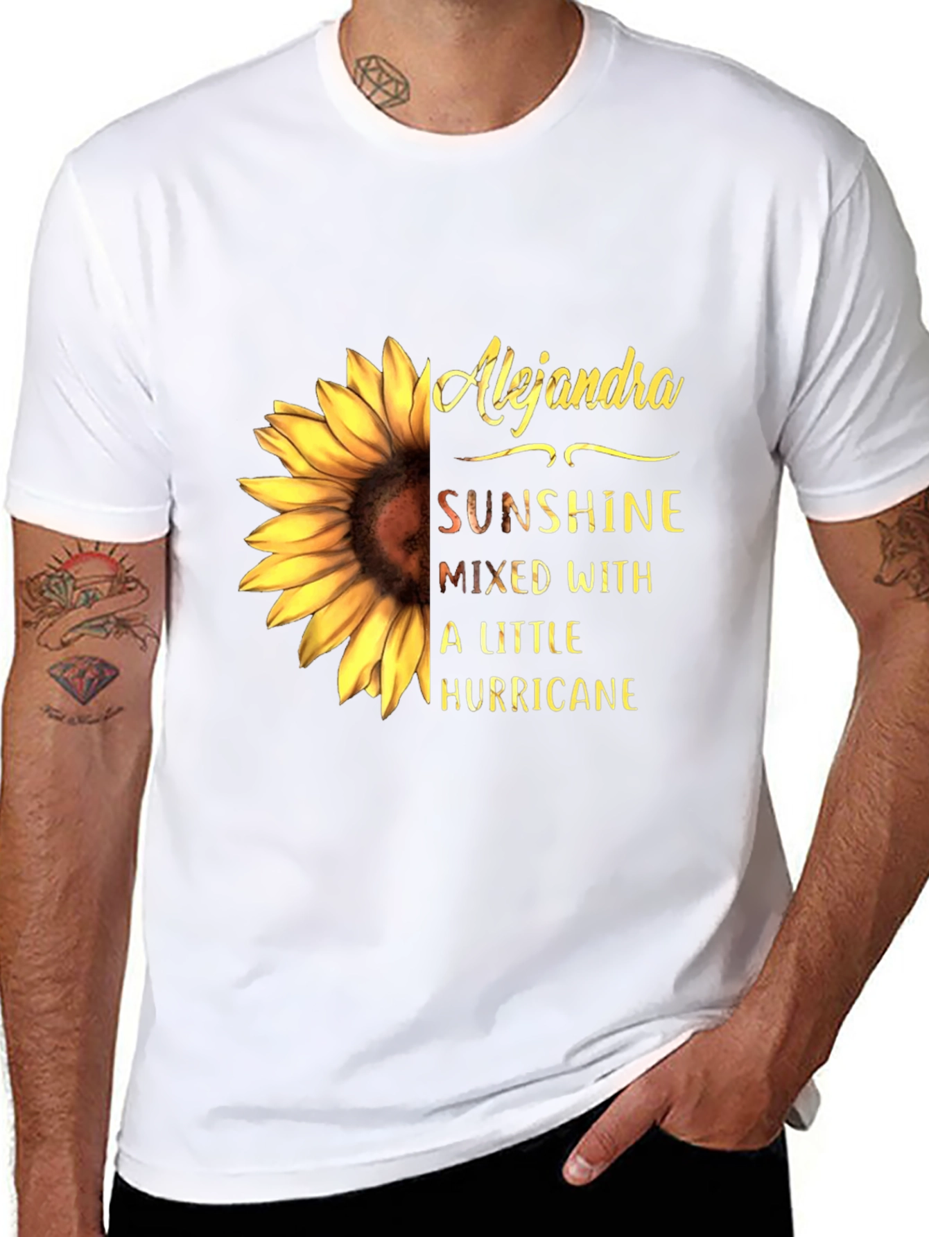 Alejandra Sunflower Tee - Sunshine & Hurricane Graphic T-Shirt