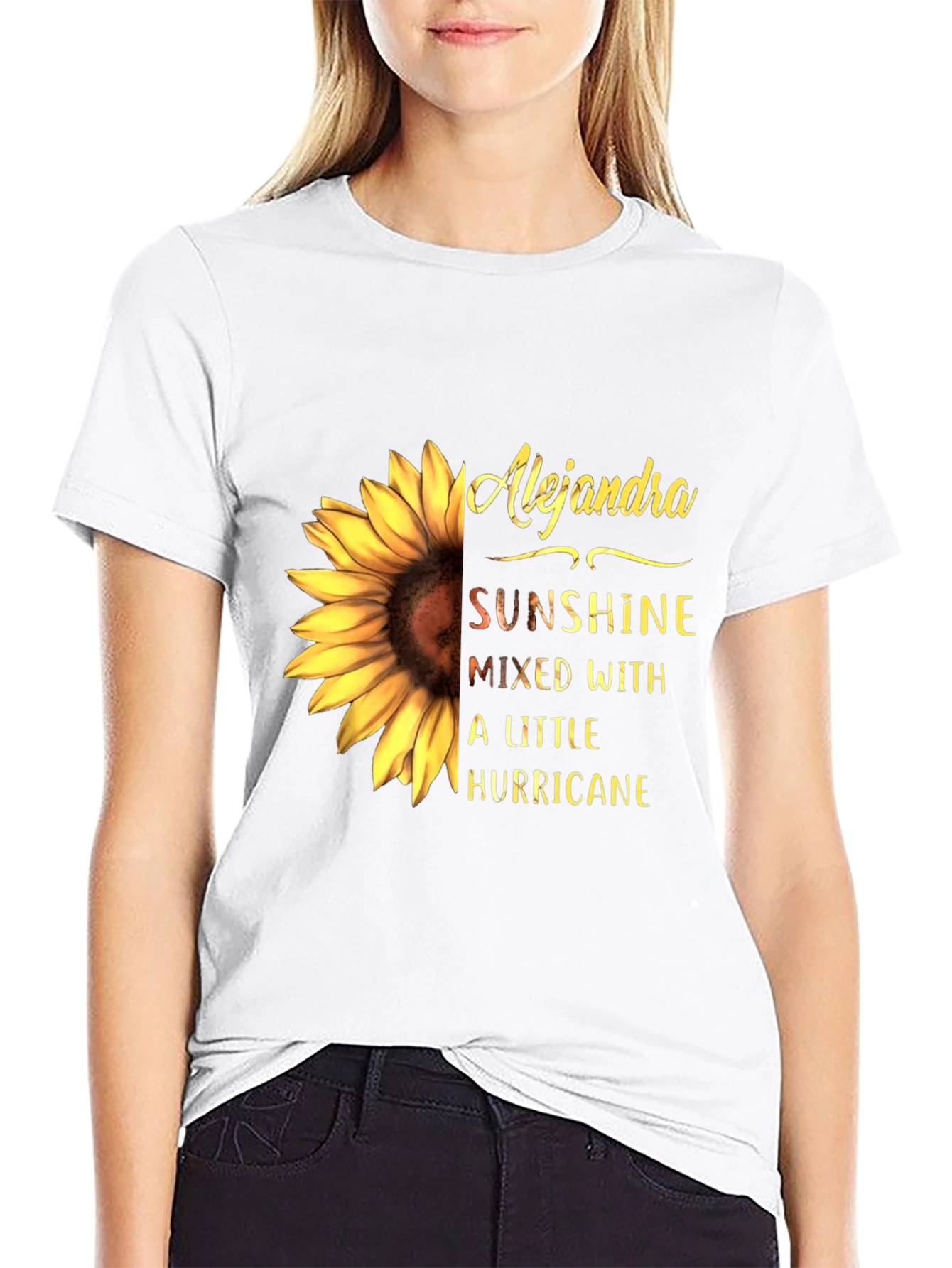 Alejandra Sunflower Tee - Sunshine & Hurricane Graphic T-Shirt