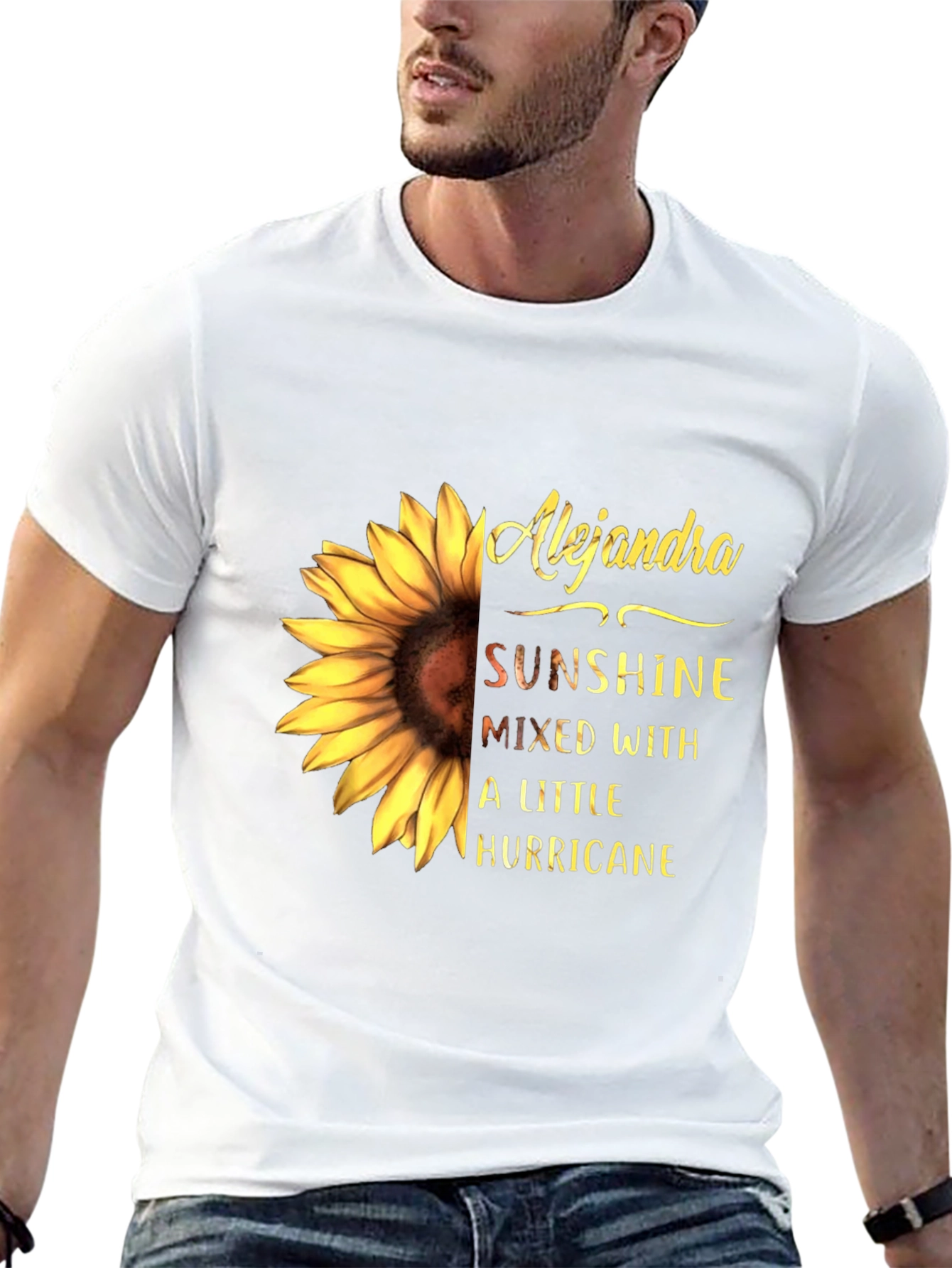 Alejandra Sunflower Tee - Sunshine & Hurricane Graphic T-Shirt