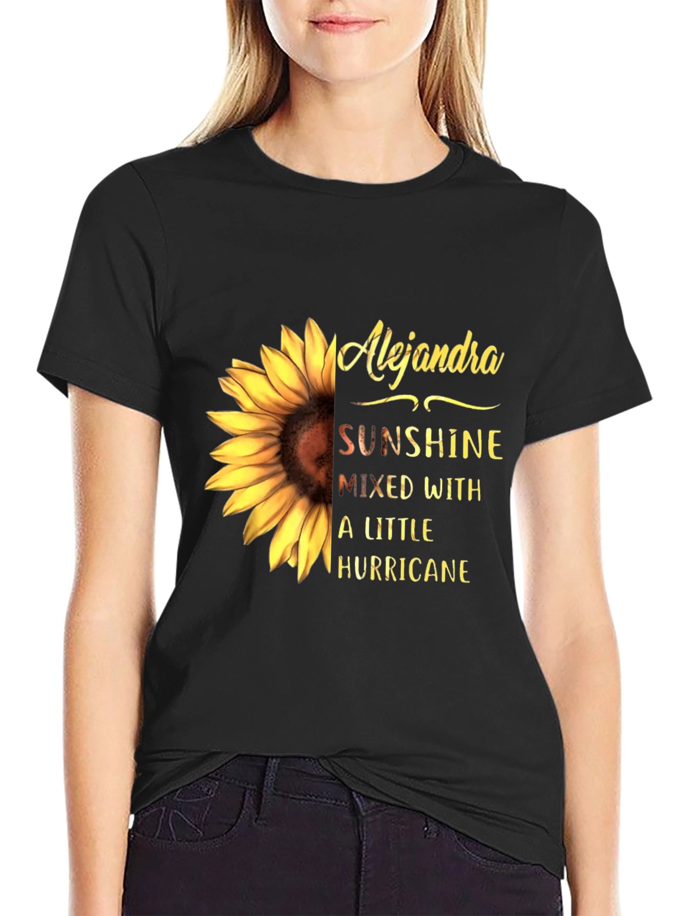 Alejandra Sunflower Tee - Sunshine & Hurricane Graphic T-Shirt