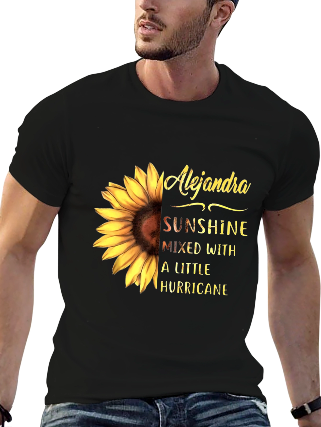 Alejandra Sunflower Tee - Sunshine & Hurricane Graphic T-Shirt