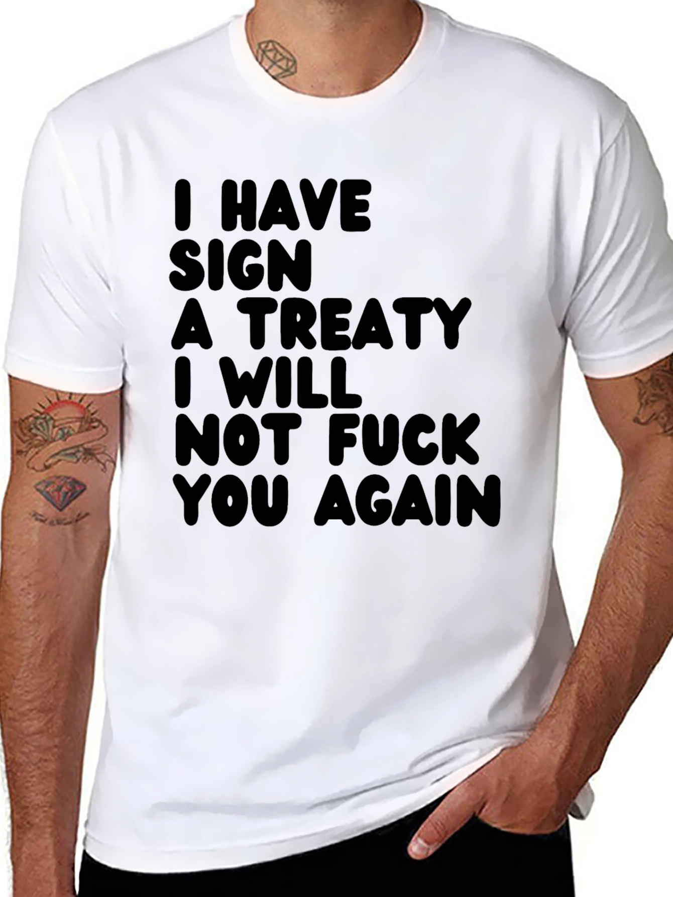 Funny Treaty Graphic T-Shirt