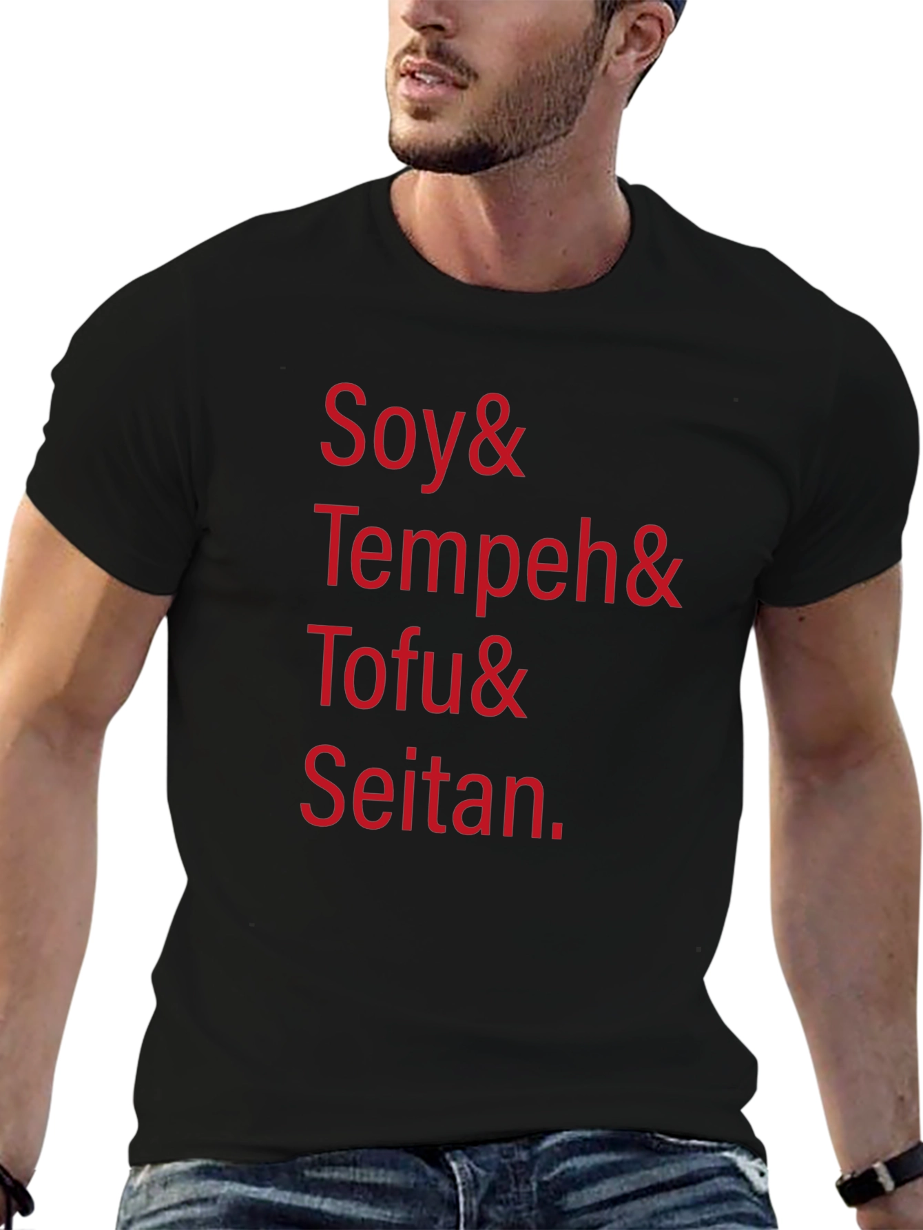 Vegan Food T-Shirt - Soy Tempeh Tofu Seitan