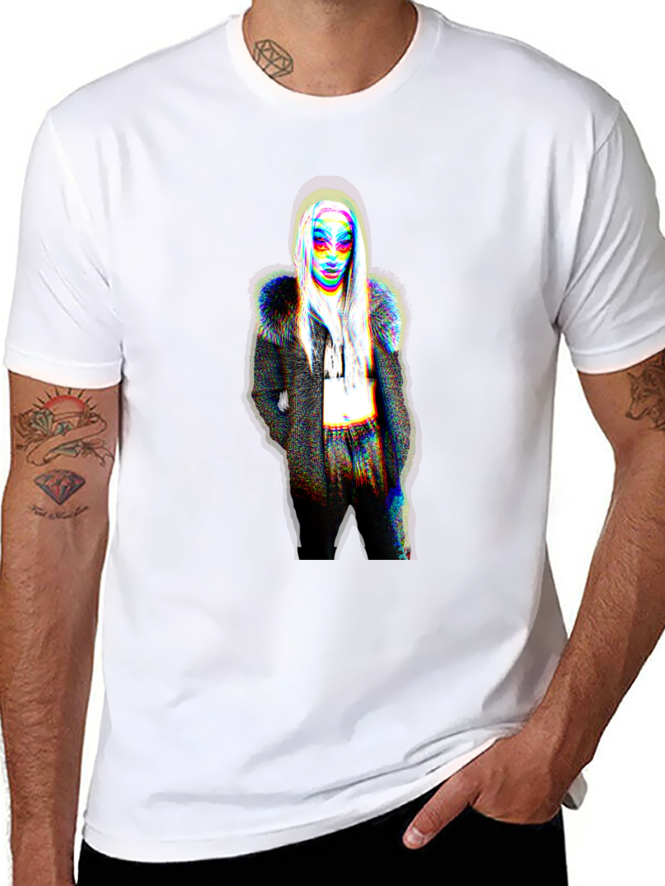 Abstract Woman Graphic Tee