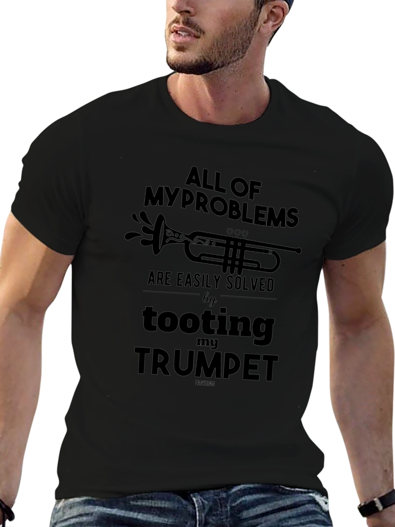 Trumpet Humor T-Shirt: Problems Solved!
