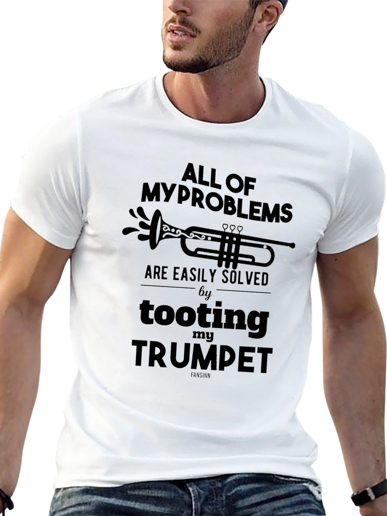 Trumpet Humor T-Shirt: Problems Solved!