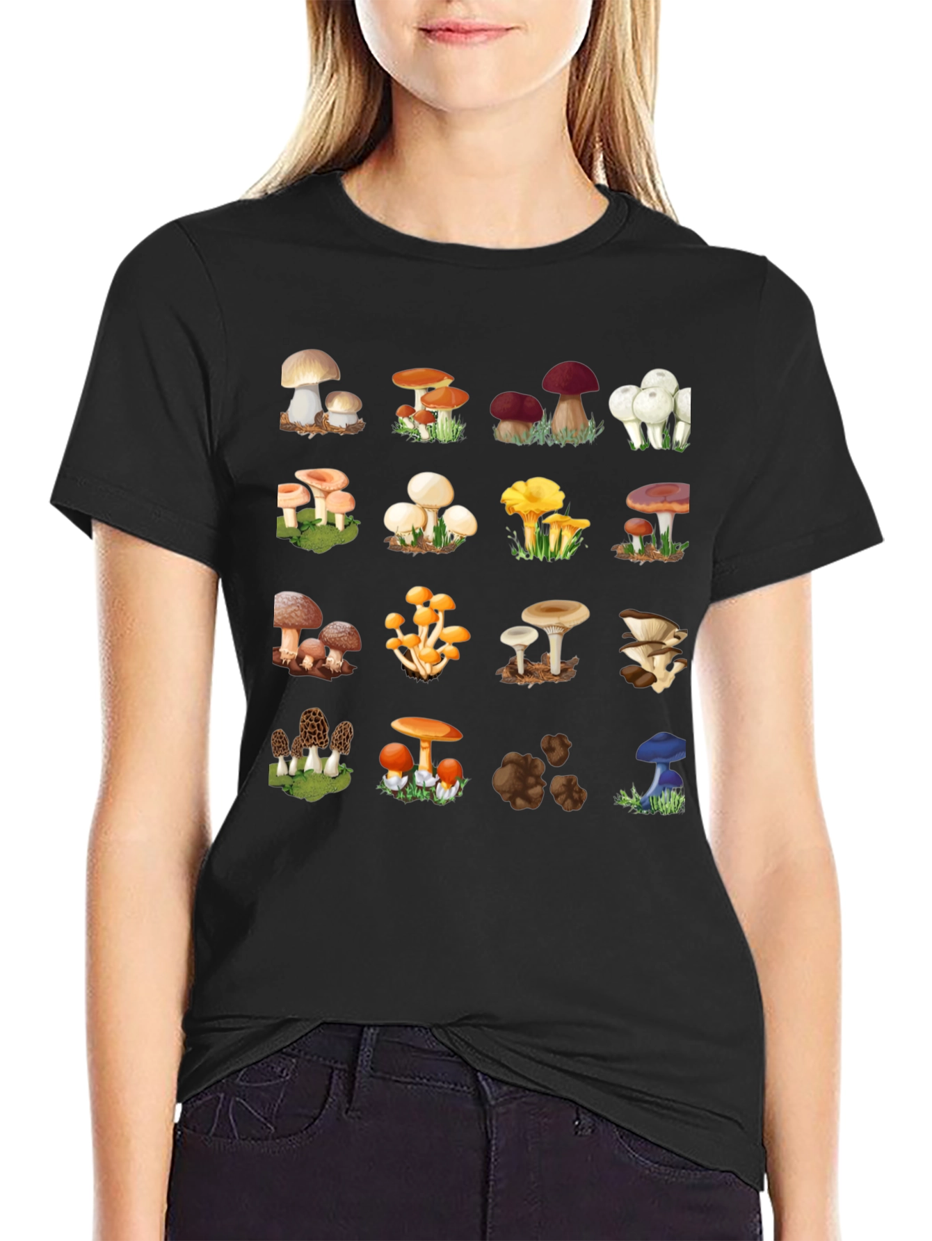 Mushroom Pattern T-Shirt