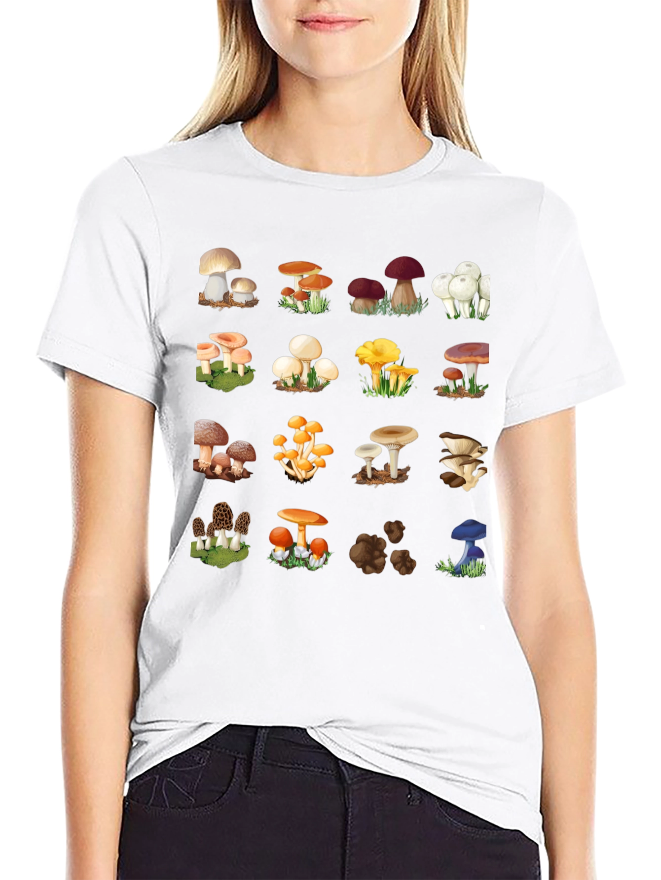 Mushroom Pattern T-Shirt