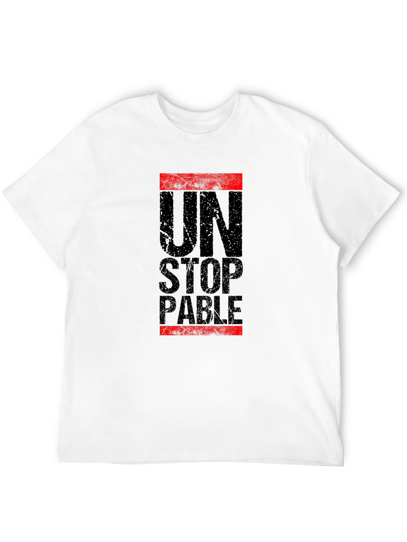 Unstoppable Graphic Print Black T-Shirt