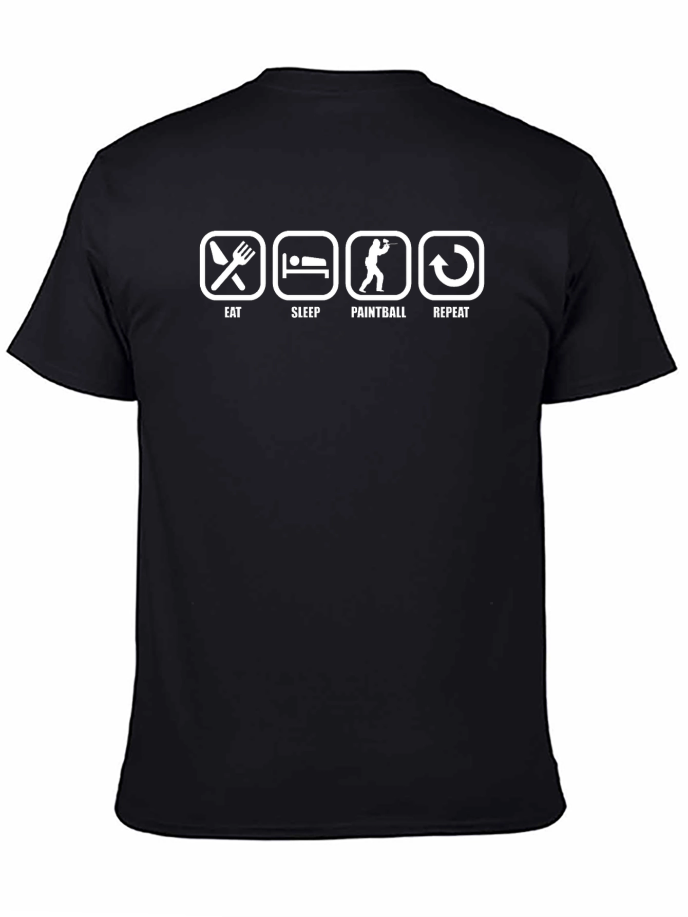Eat Sleep Paintball Repeat T-Shirt - Gamer Funny Tee