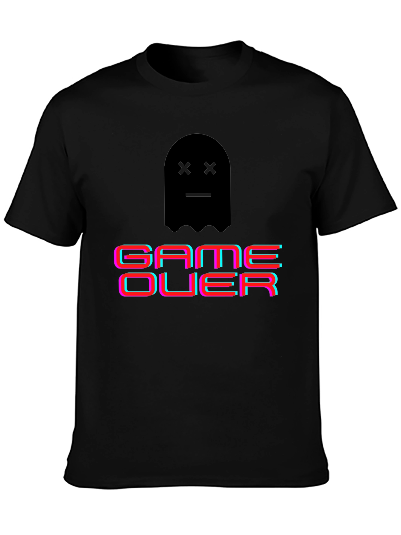Game Over Ghost Graphic T-Shirt - Gamer Style