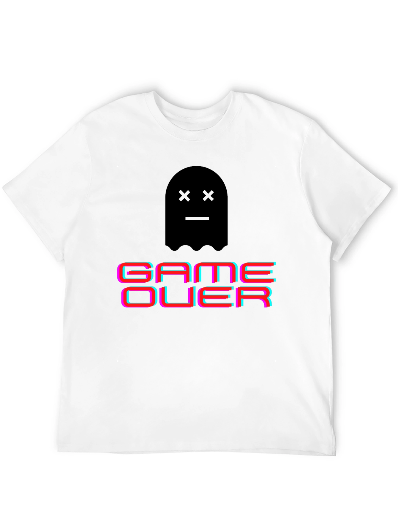 Game Over Ghost Graphic T-Shirt - Gamer Style