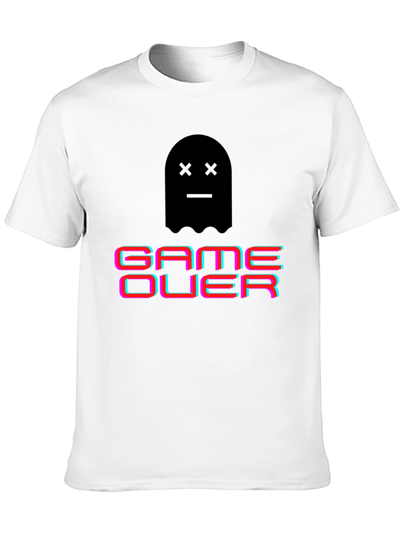 Game Over Ghost Graphic T-Shirt - Gamer Style
