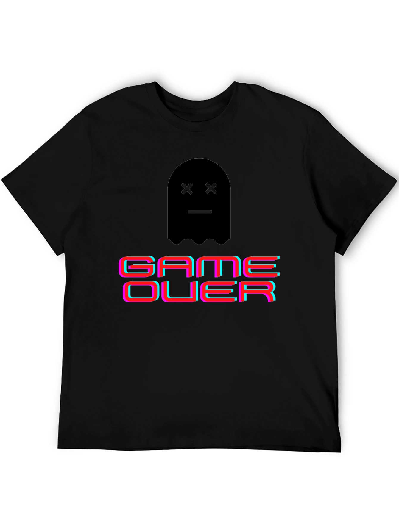 Game Over Ghost Graphic T-Shirt - Gamer Style