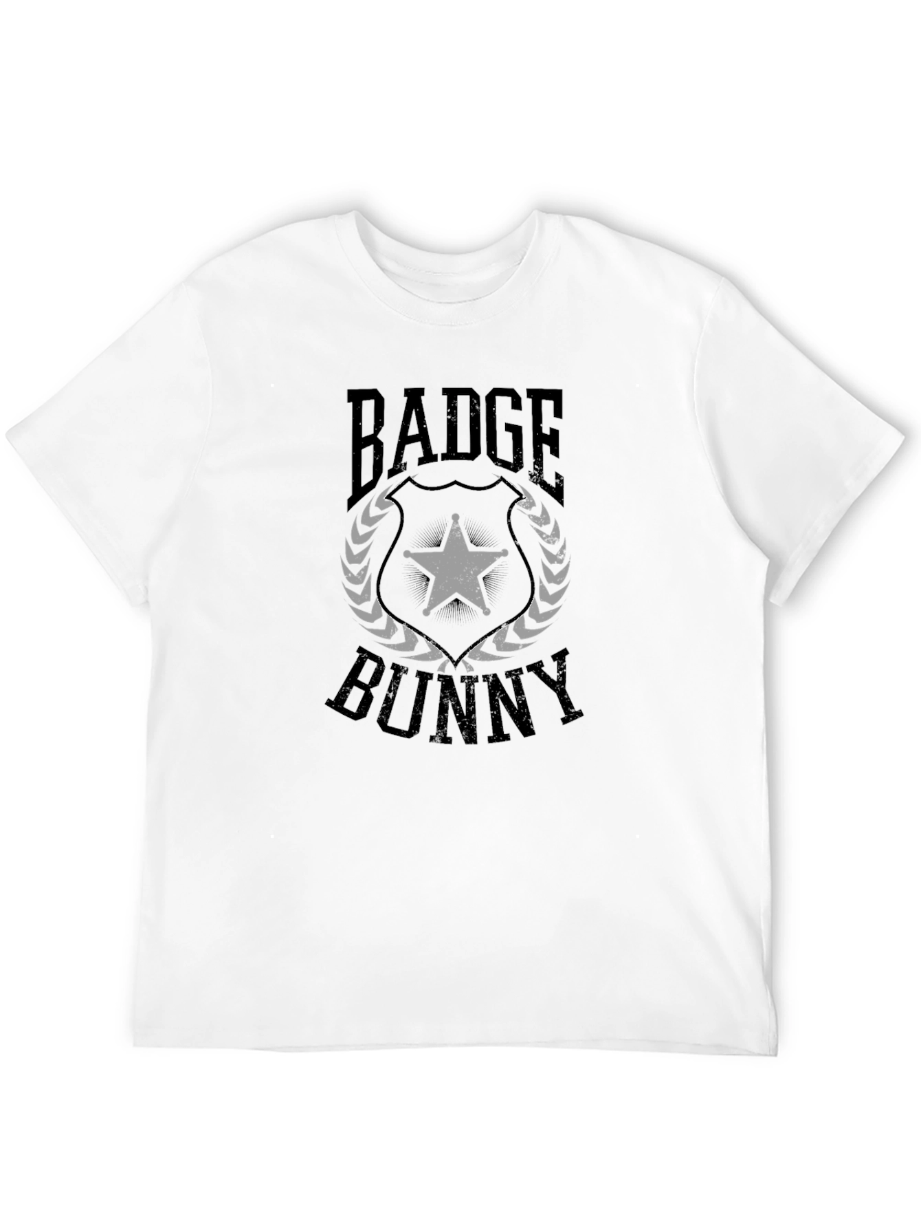Badge Bunny Graphic Tee - Black Cotton Blend