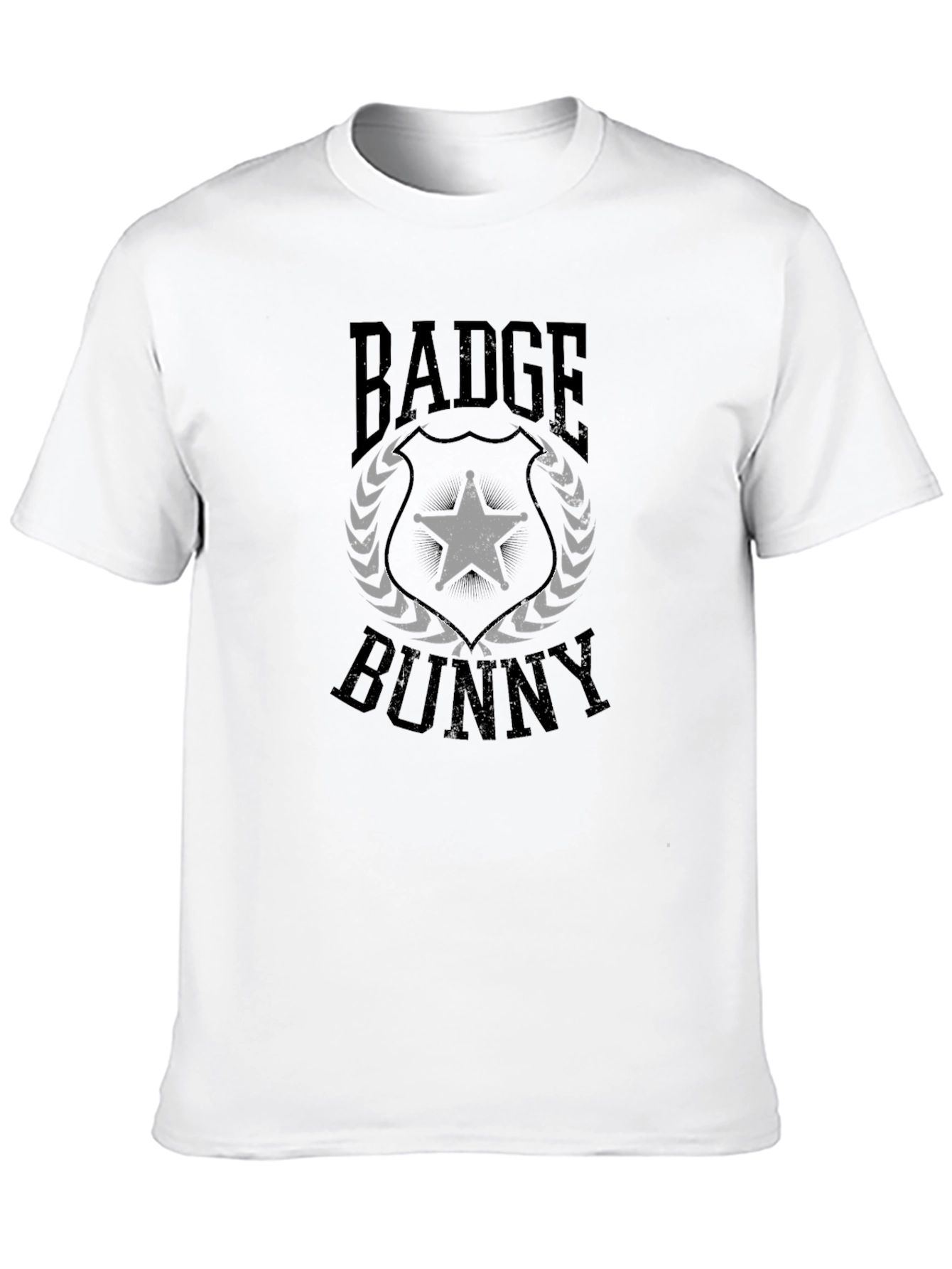 Badge Bunny Graphic Tee - Black Cotton Blend