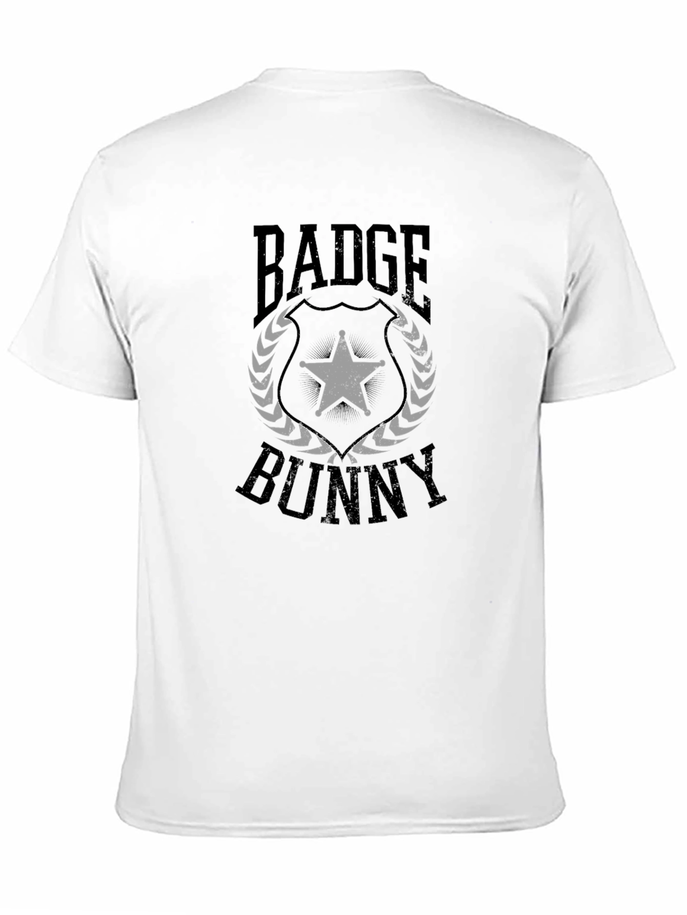 Badge Bunny Graphic Tee - Black Cotton Blend
