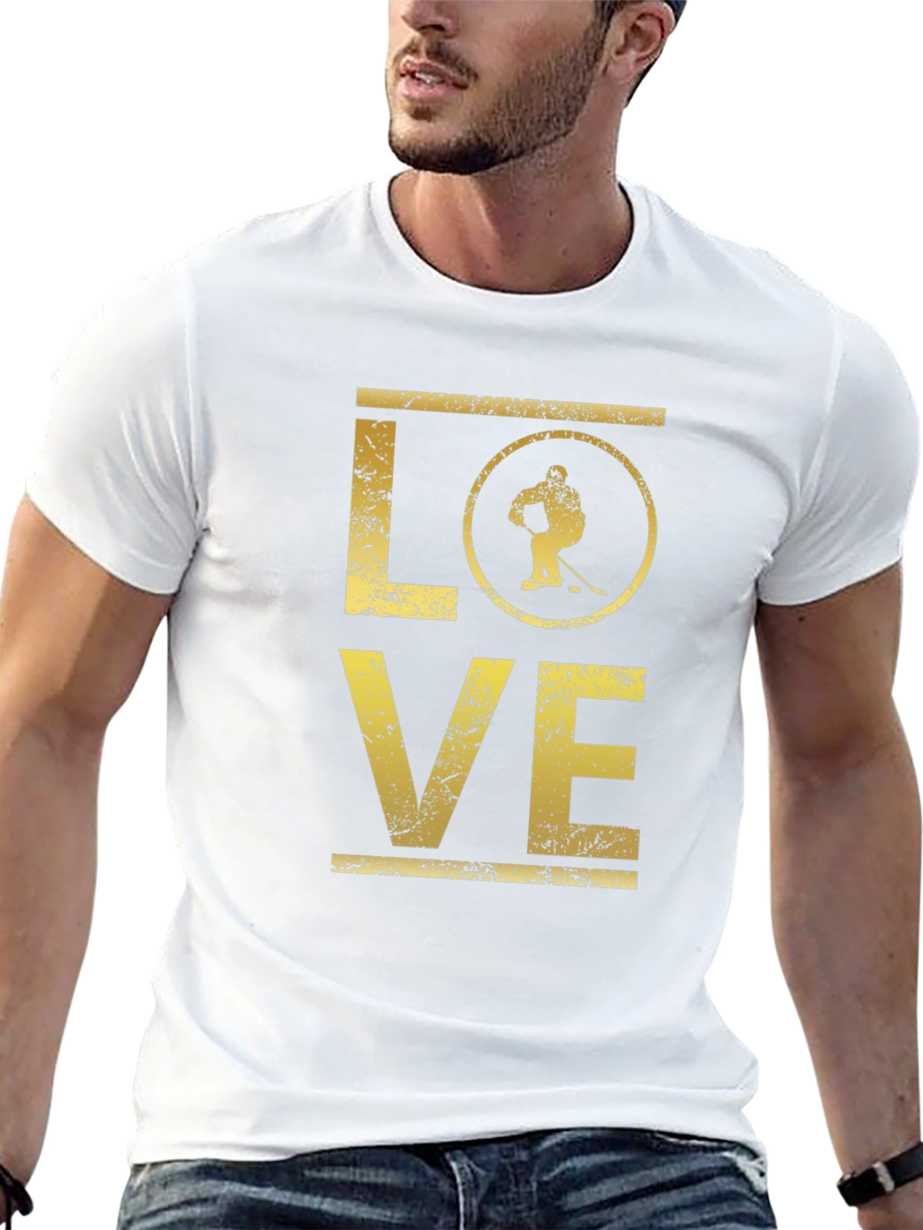 Love Hockey Graphic T-Shirt - Black Tee