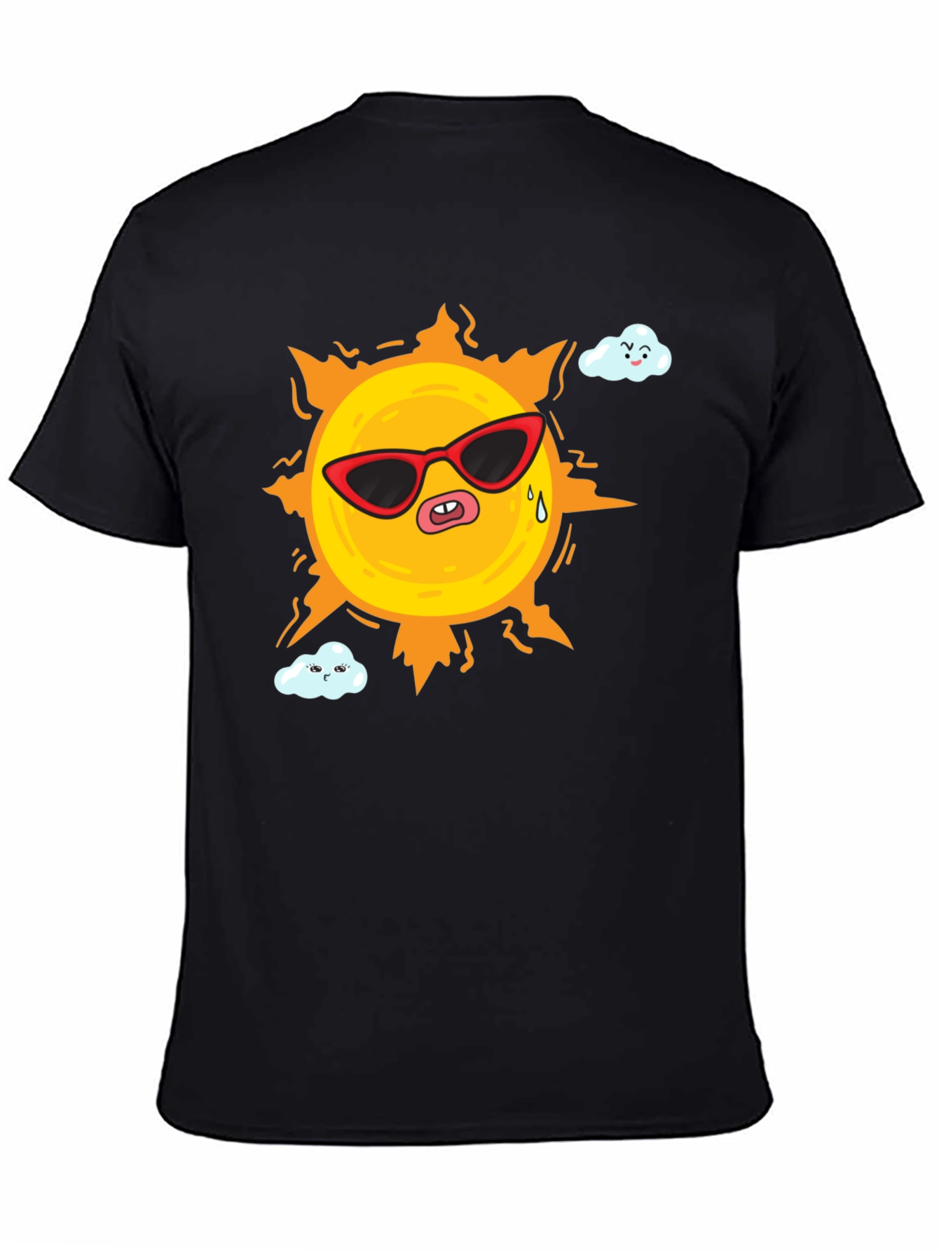 Funny Sun Cartoon Graphic T-Shirt