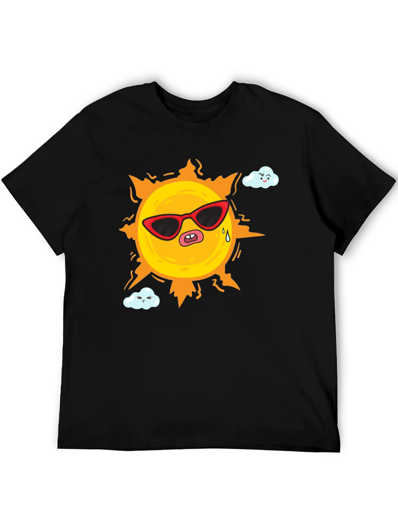 Funny Sun Cartoon Graphic T-Shirt