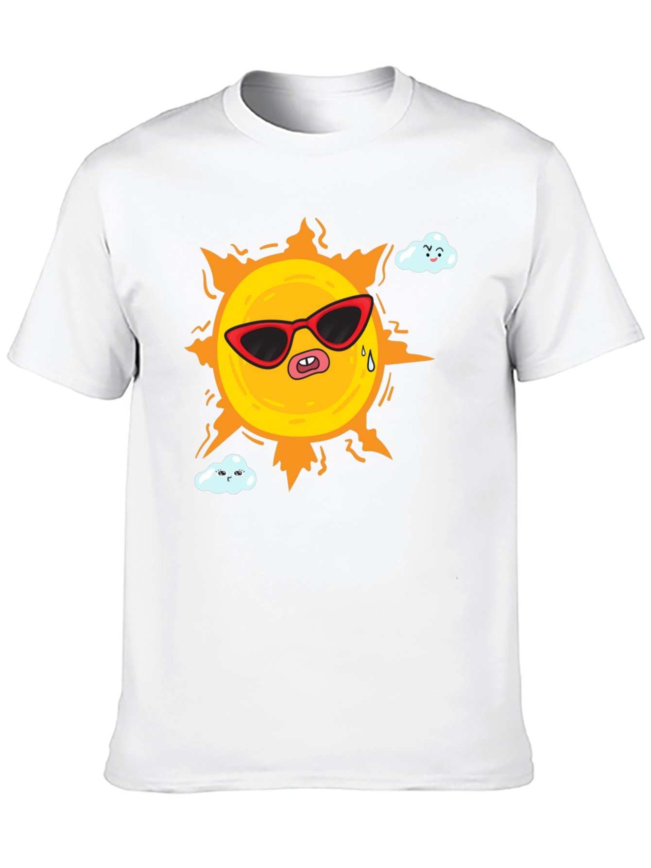 Funny Sun Cartoon Graphic T-Shirt