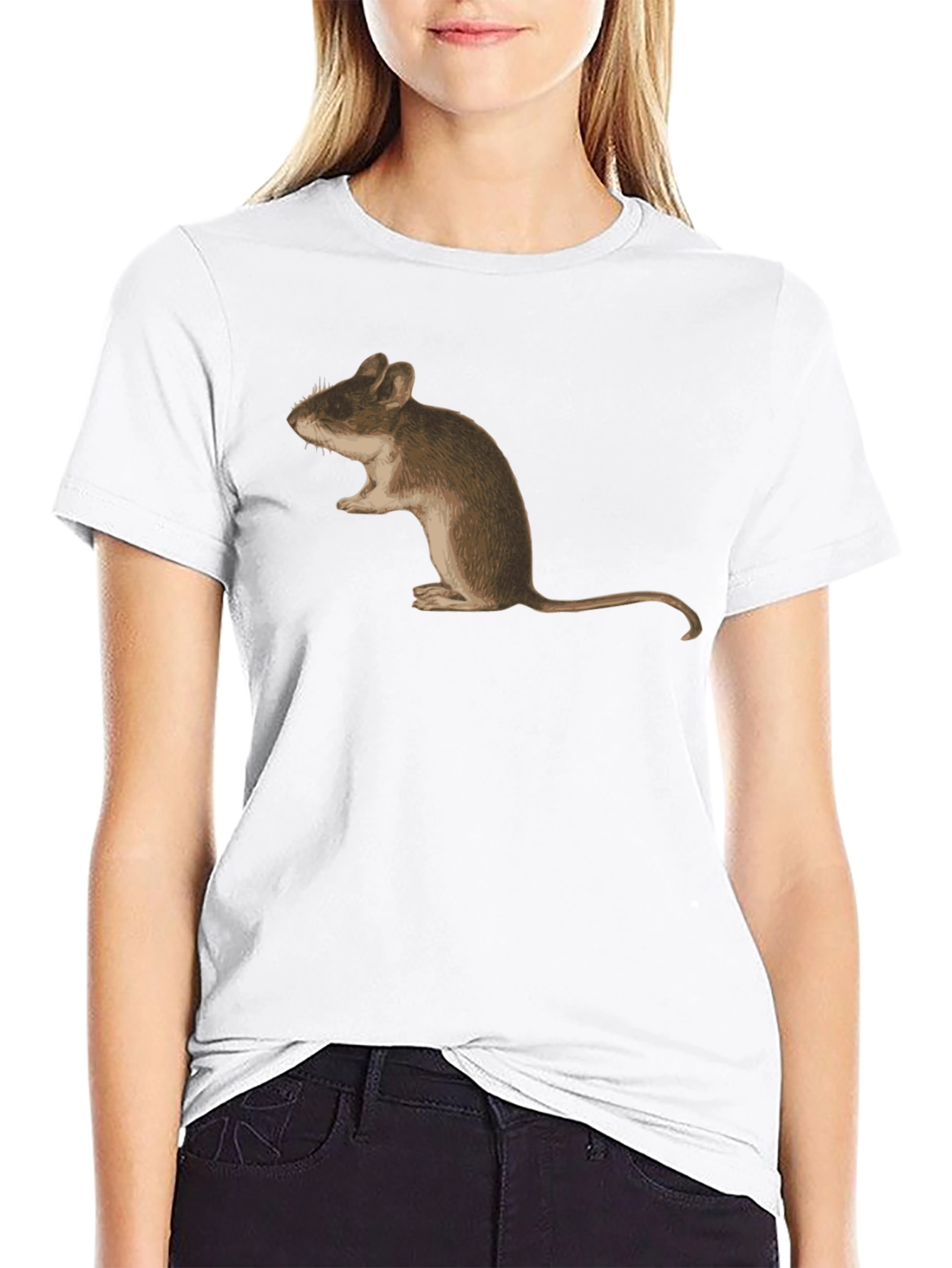 Mouse Graphic Tee - Unisex Black T-Shirt
