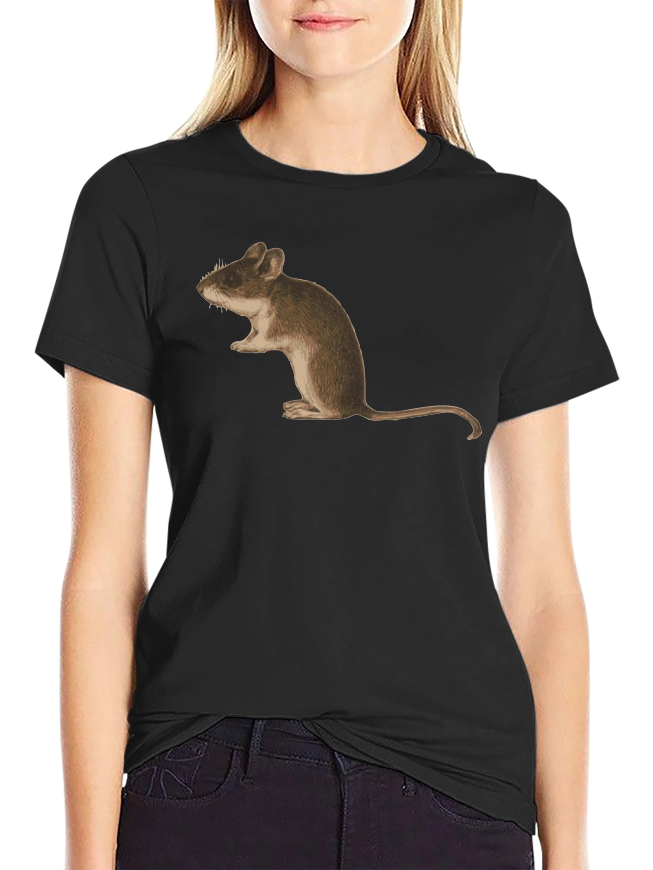 Mouse Graphic Tee - Unisex Black T-Shirt