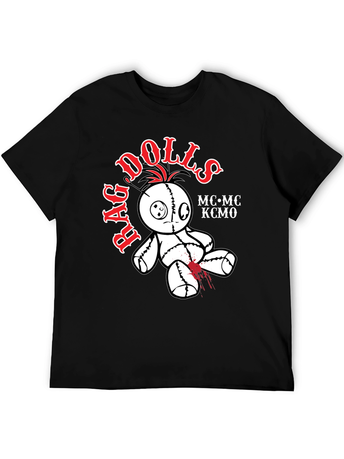 Rag Dolls MC KCMO Black T-Shirt