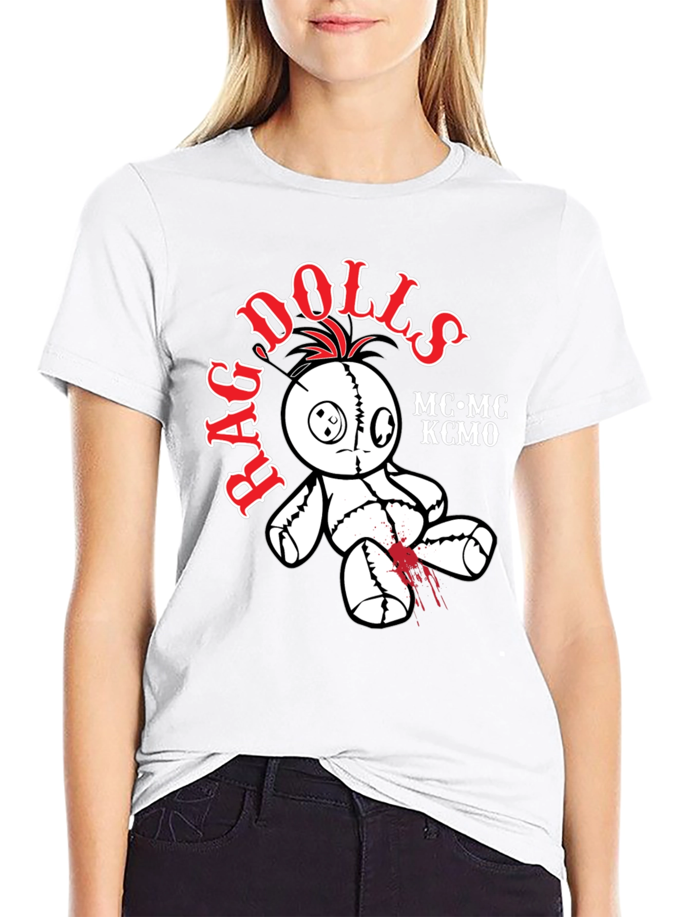Rag Dolls MC KCMO Black T-Shirt