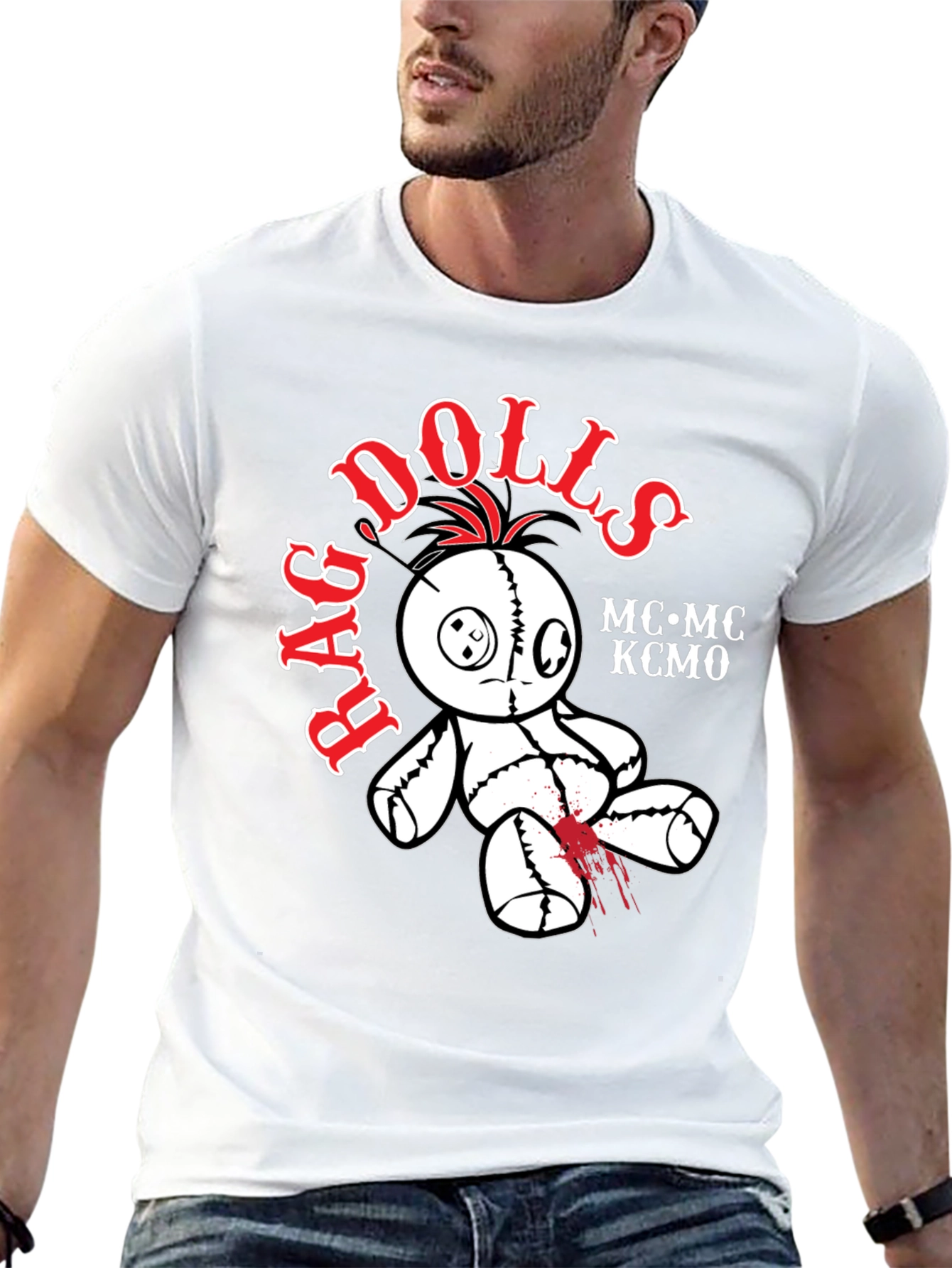 Rag Dolls MC KCMO Black T-Shirt