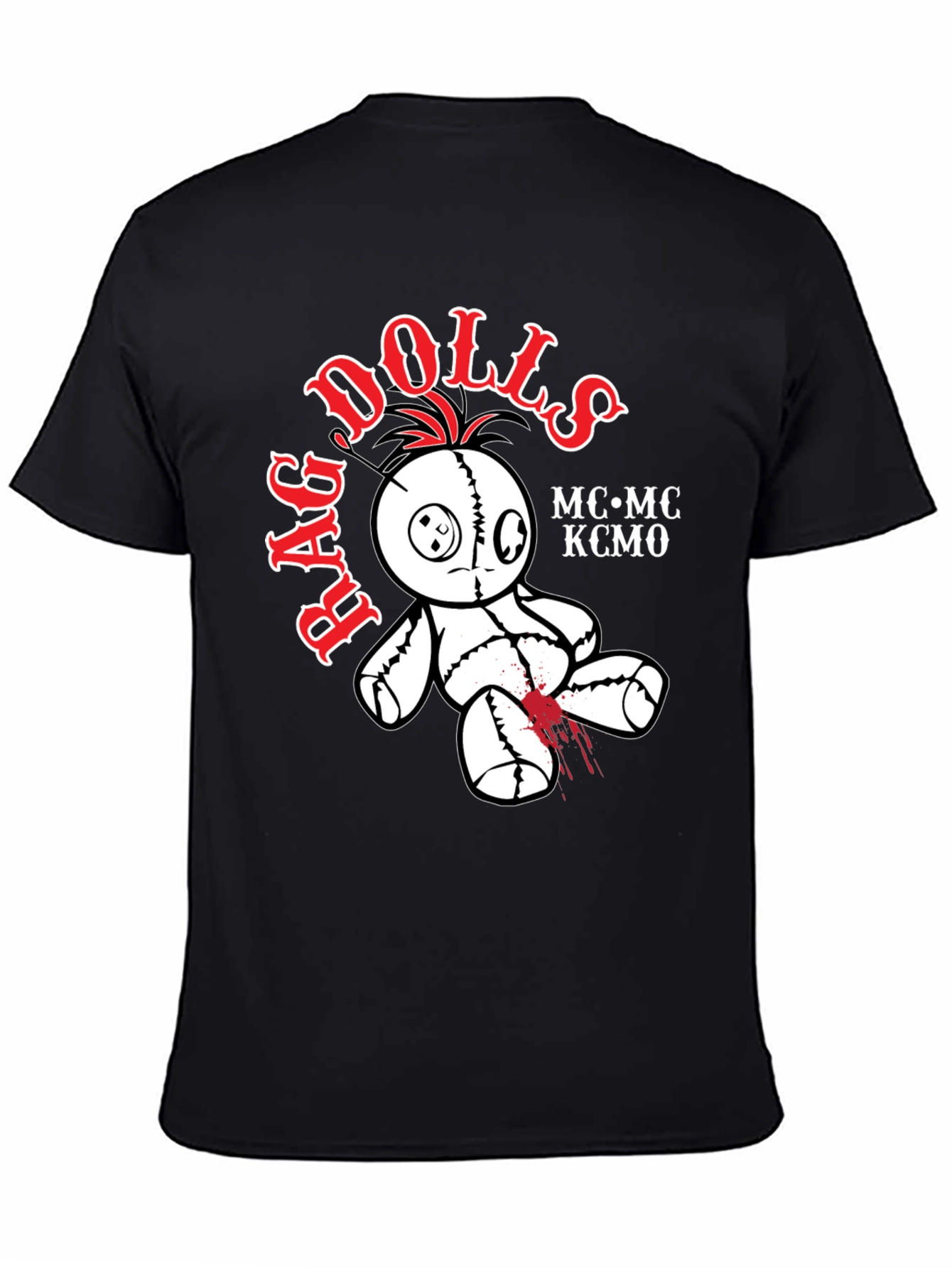 Rag Dolls MC KCMO Black T-Shirt