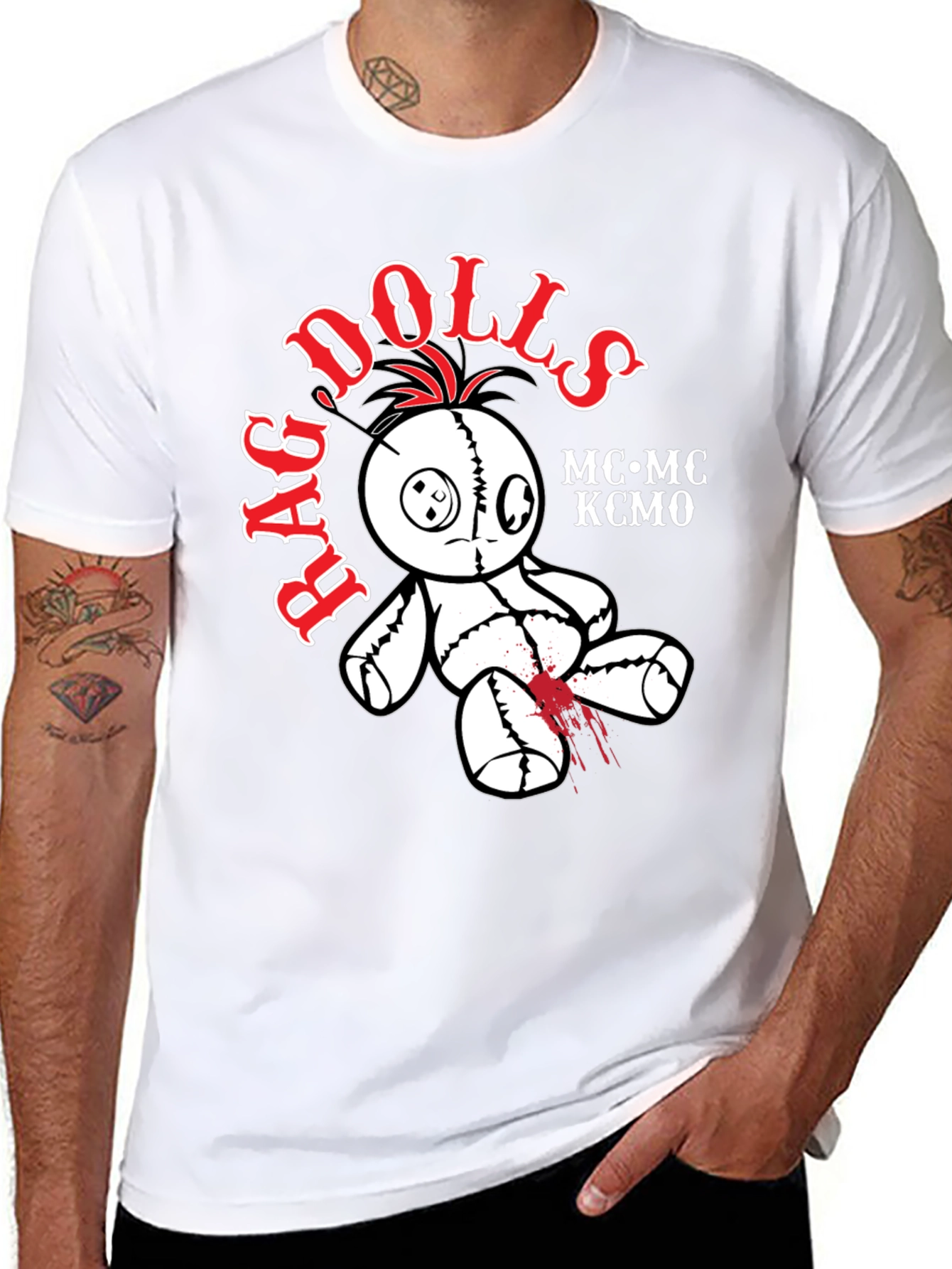 Rag Dolls MC KCMO Black T-Shirt
