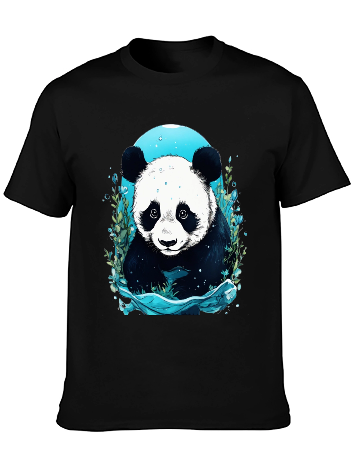 Panda Graphic Tee - Black