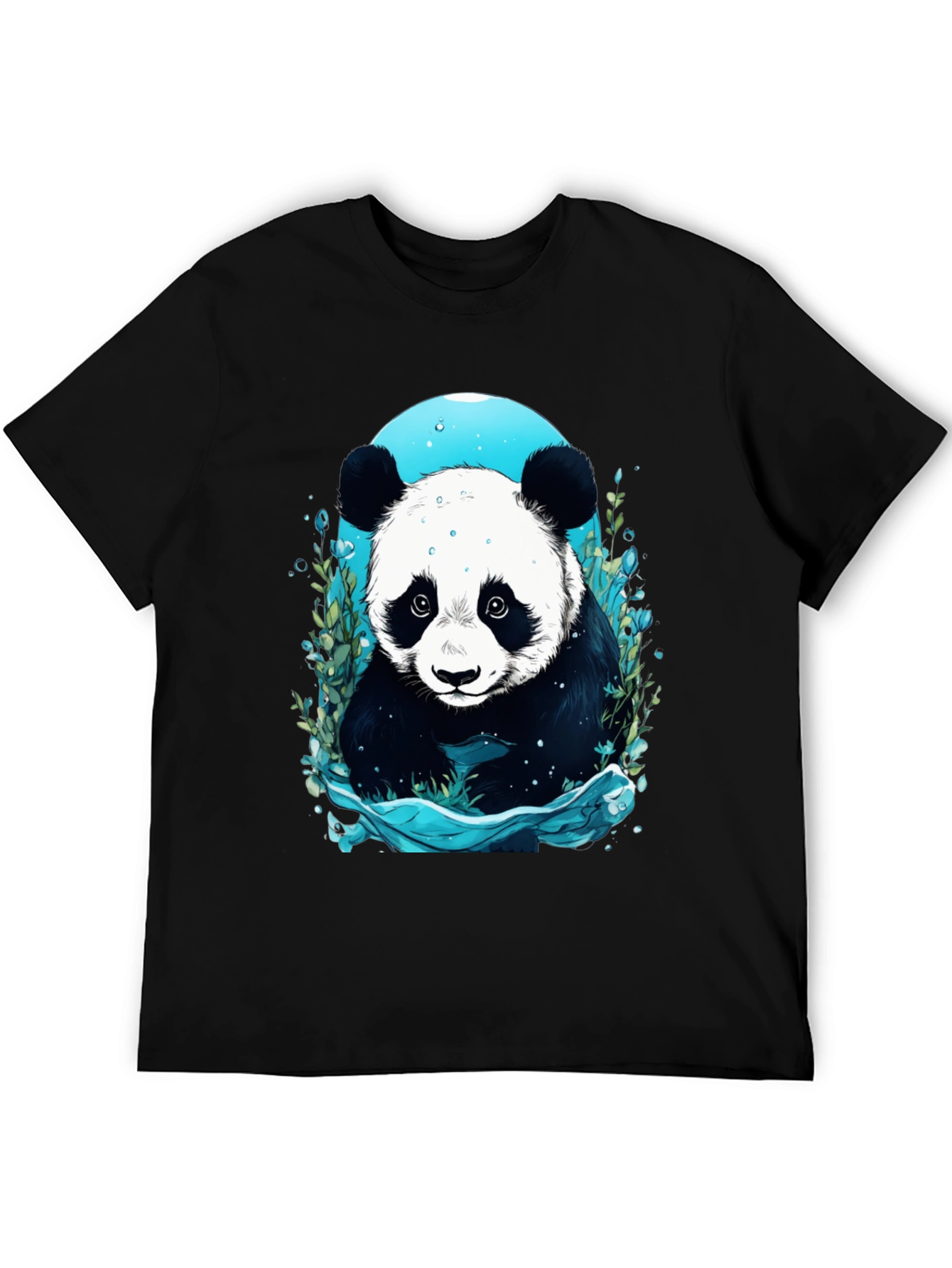 Panda Graphic Tee - Black