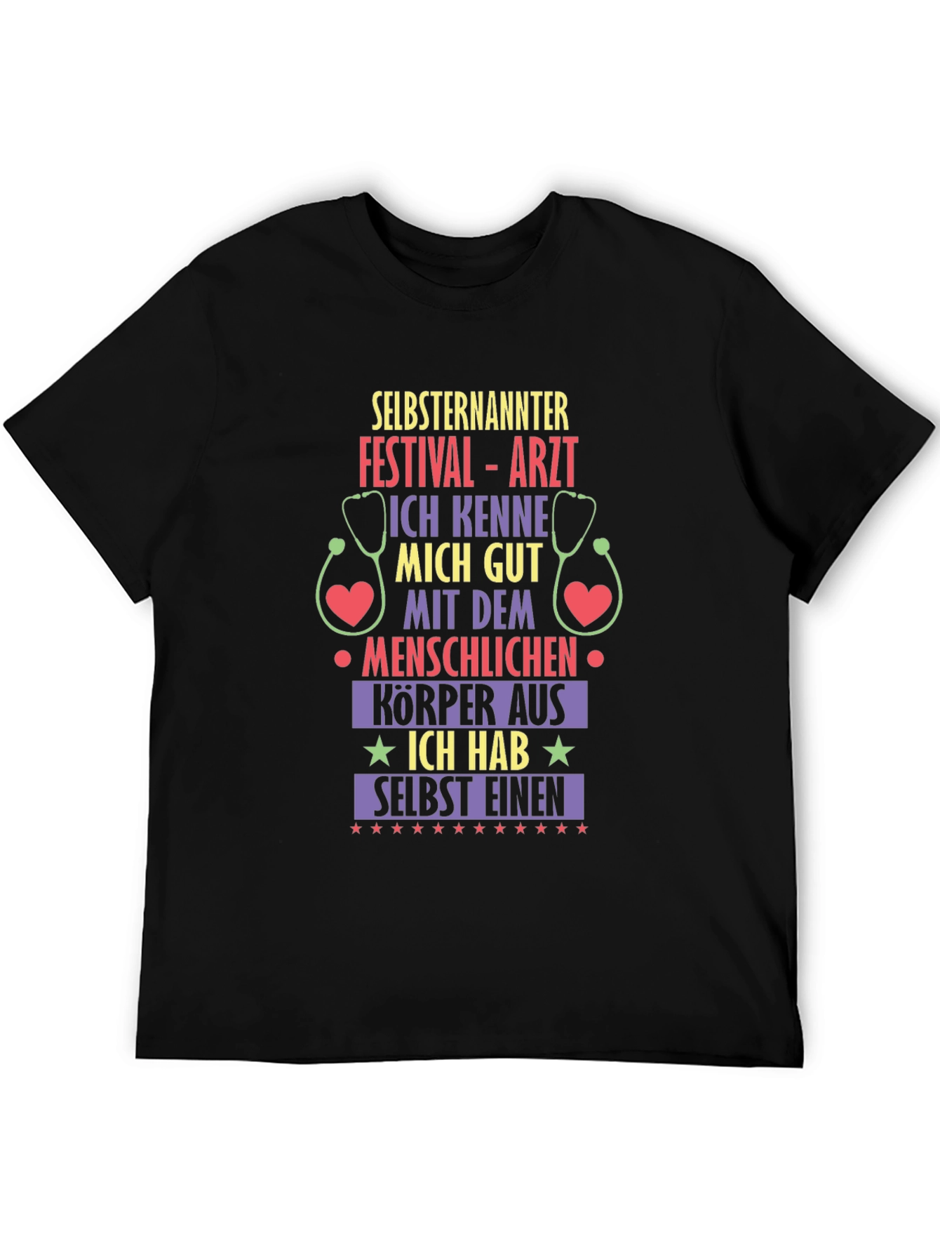Self-Proclaimed Festival Doctor Black T-Shirt
